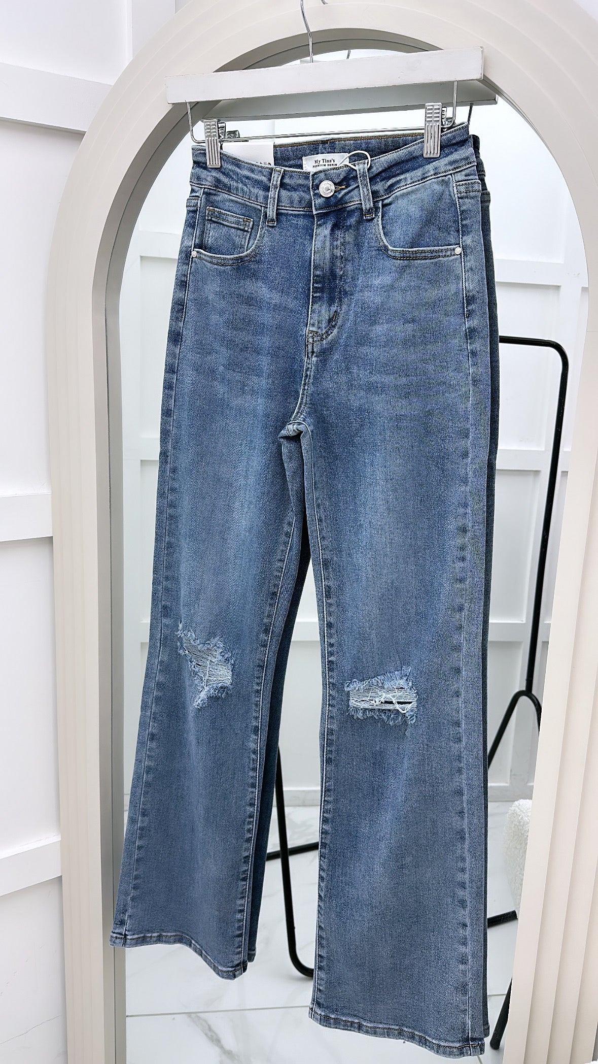 RIRI denim boyfriend jeans