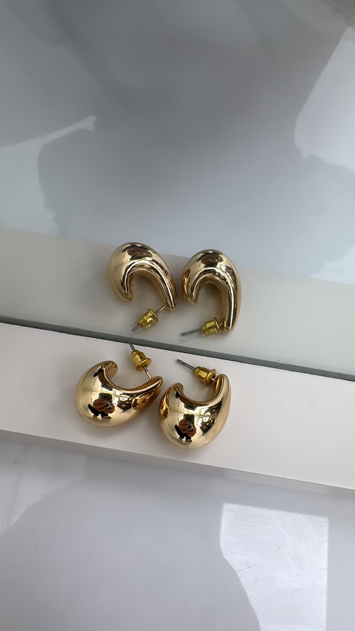 HARPER gold chunky earrings