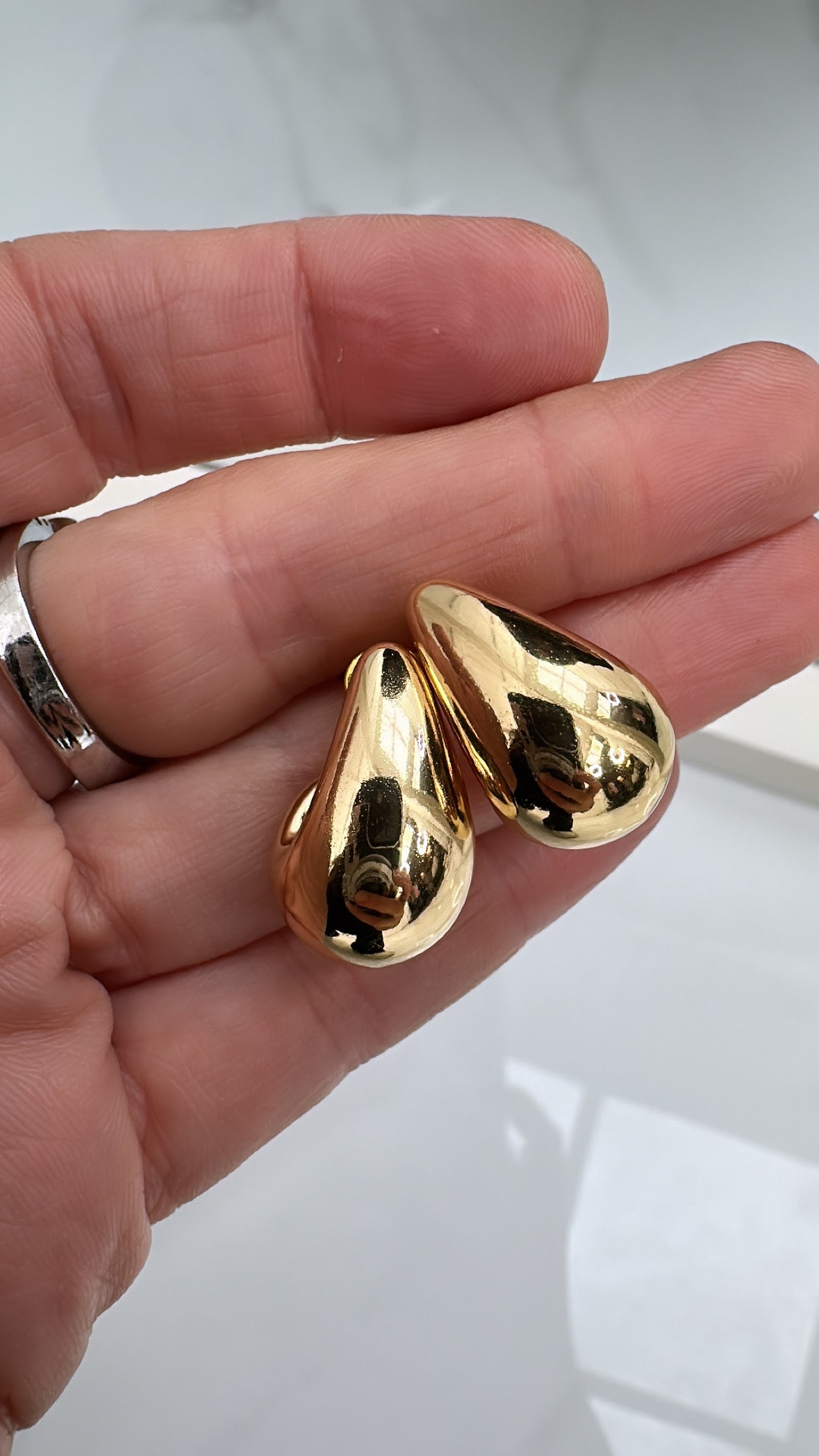 HARPER gold chunky earrings