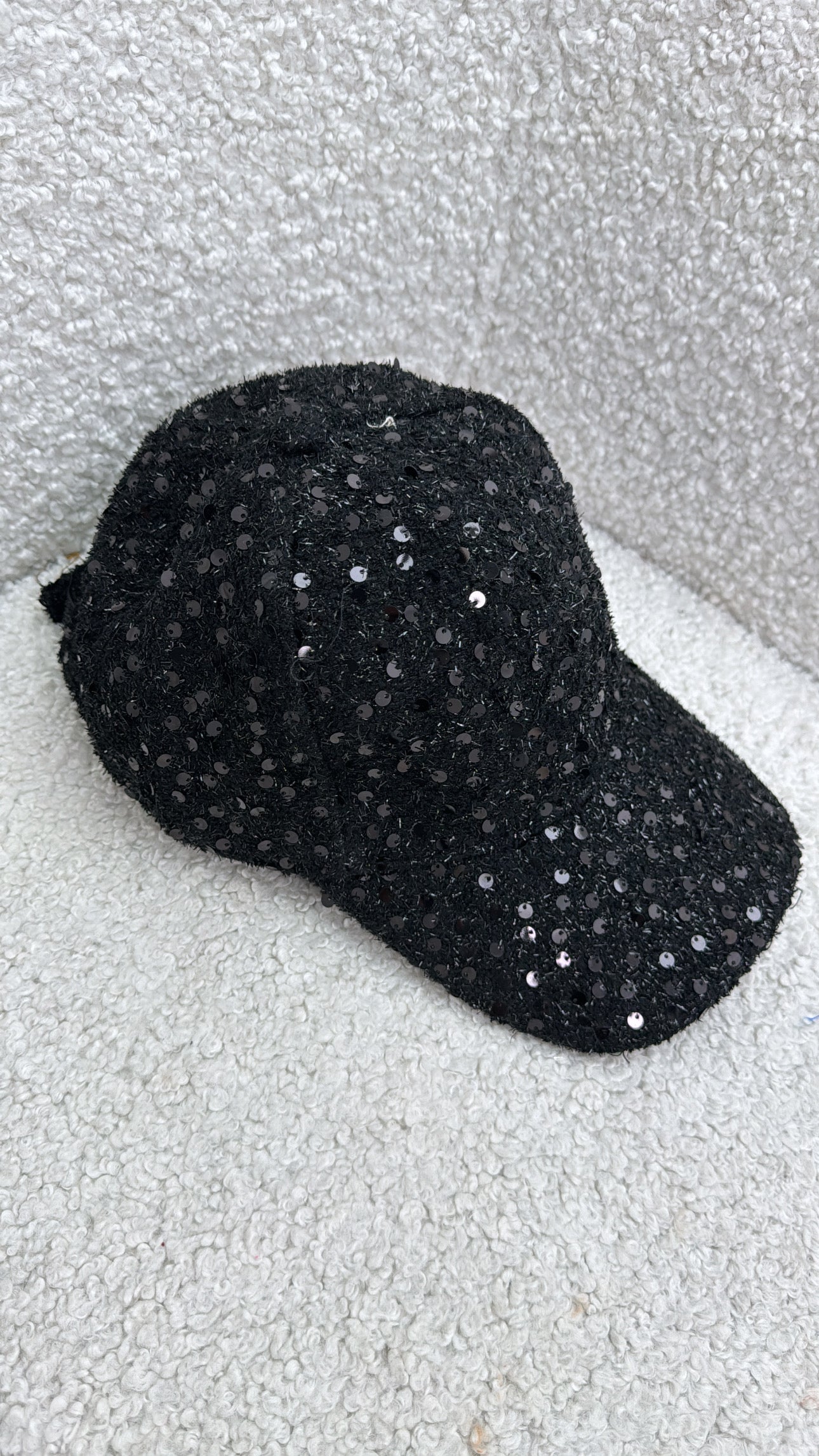 TULISA black sequin cap