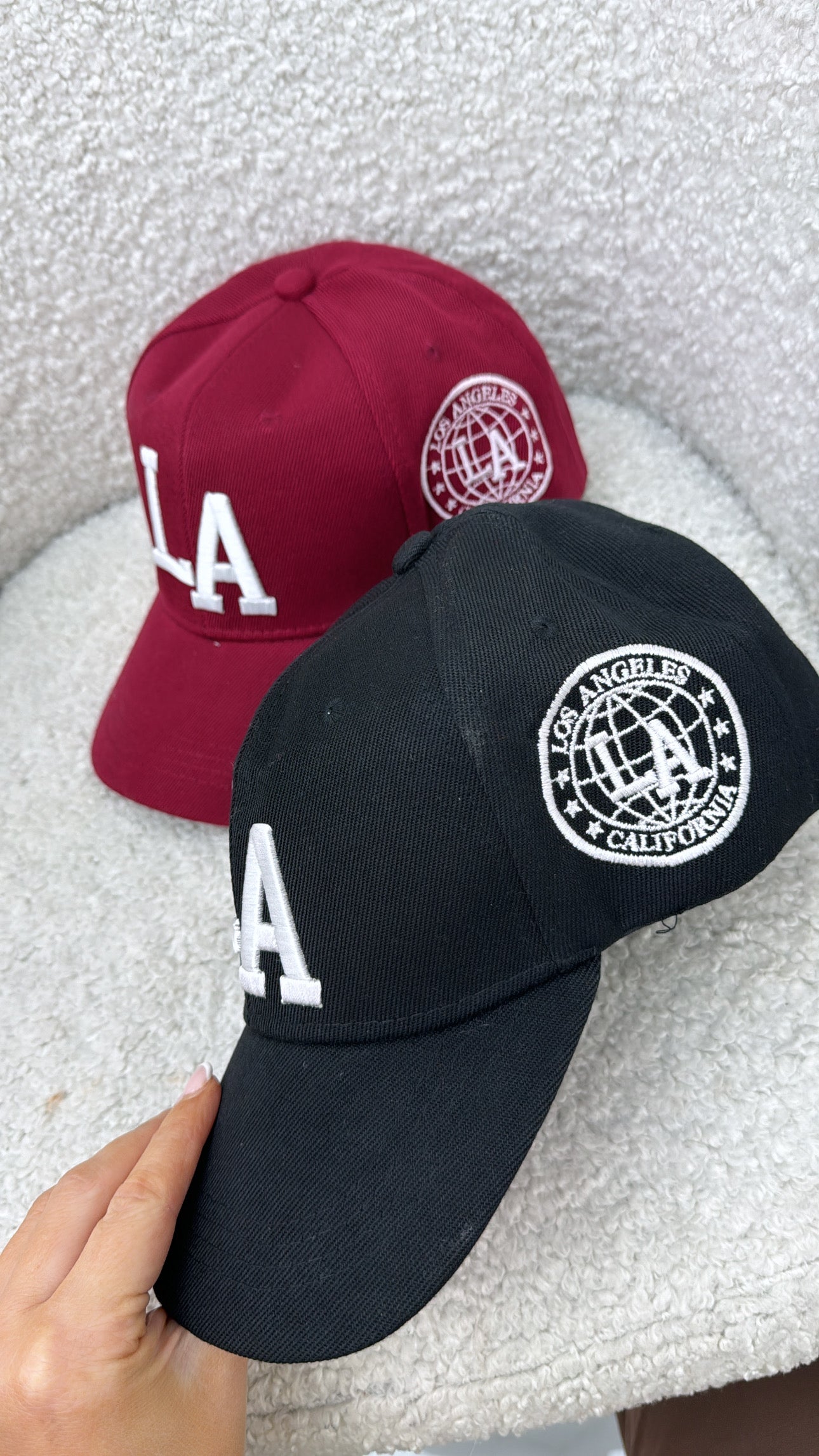 ELLA black LA logo cap