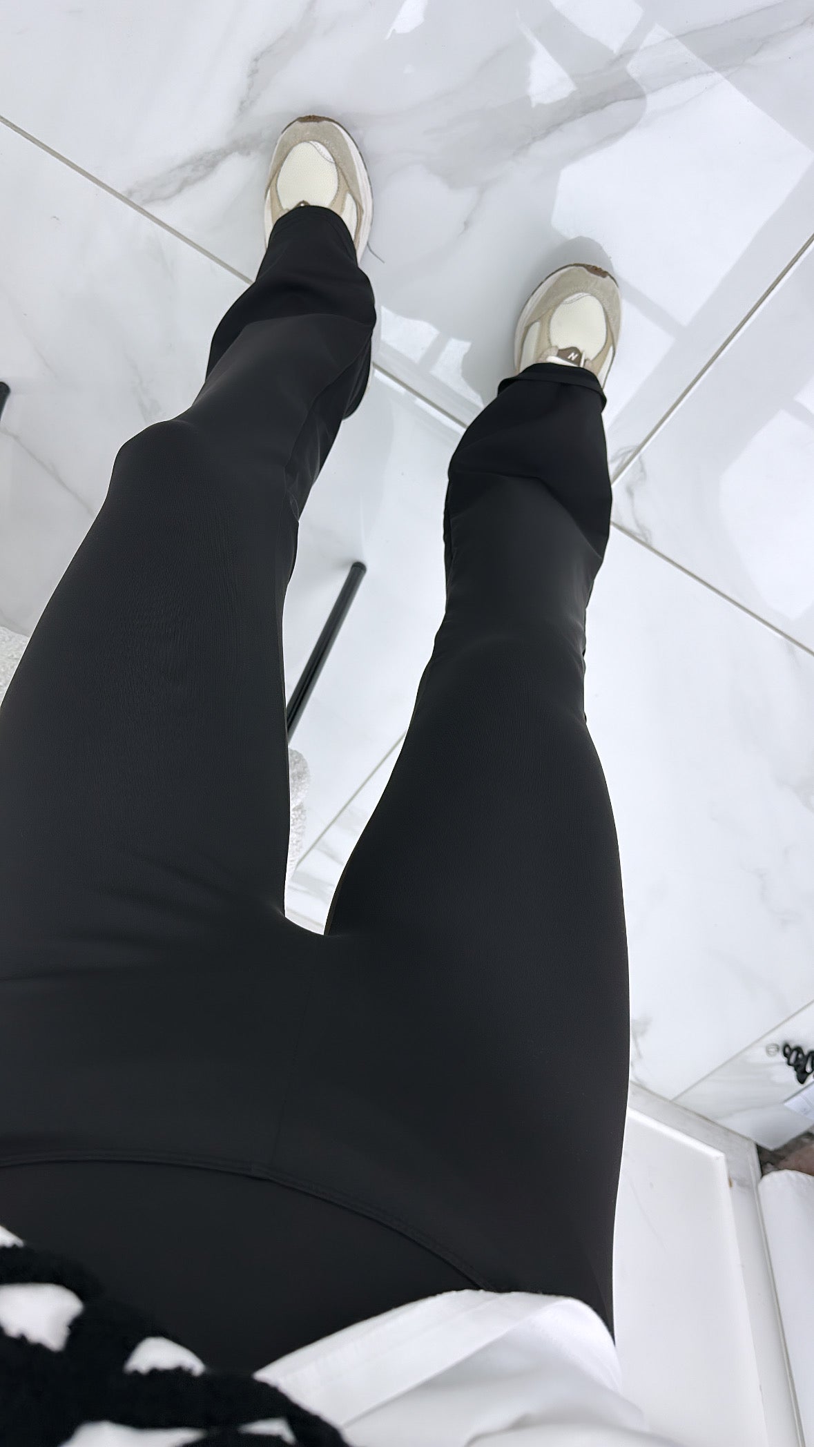 YASMINE black flared gym leggings