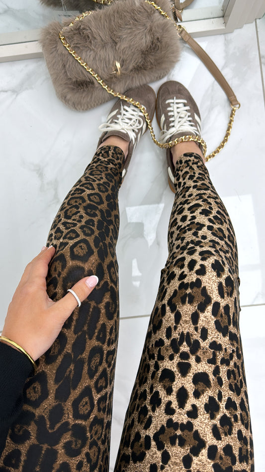 KELLIE leopard print soft leggings