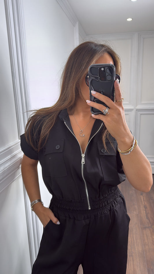 CHARLIE black utility trouser co-ord
