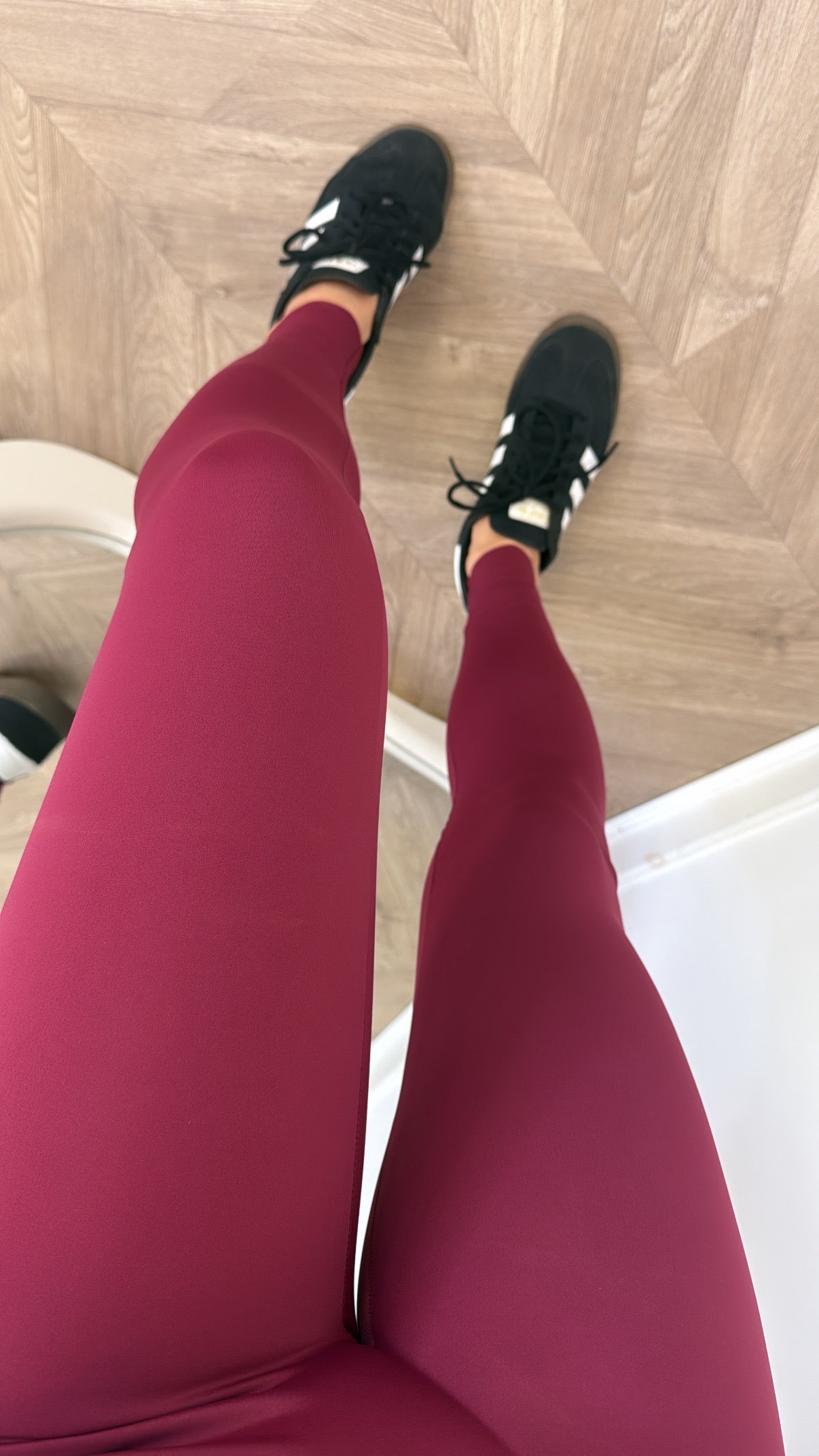 LIBBY cherry red high waist buttery soft leggings