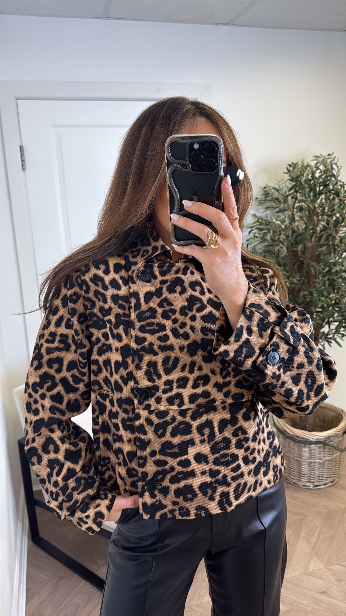 MONICA leopard print jacket