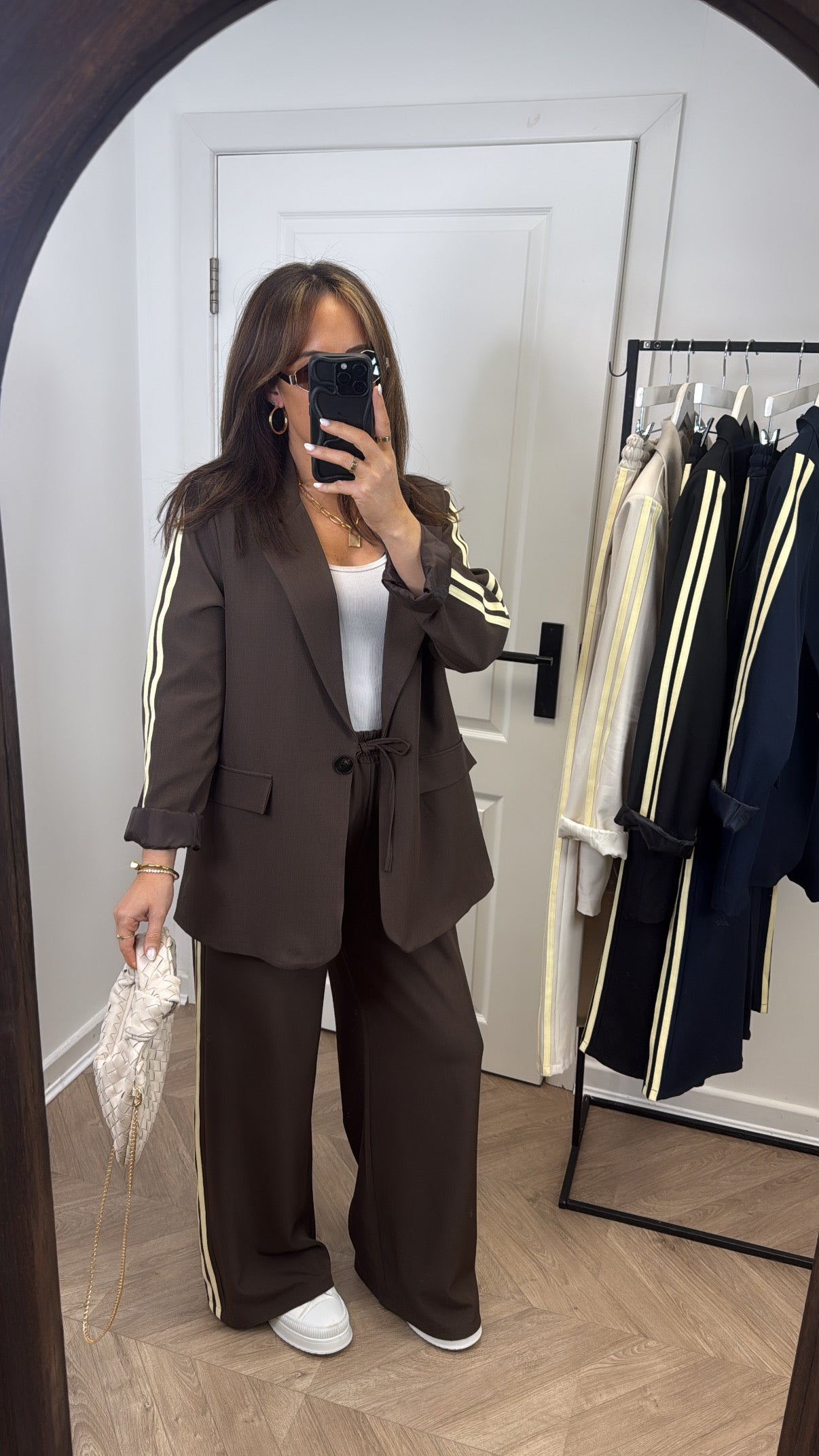 MELI brown blazer and trouser co-ord