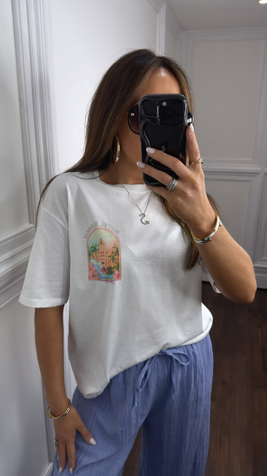 HOTEL HAWAII white tshirt