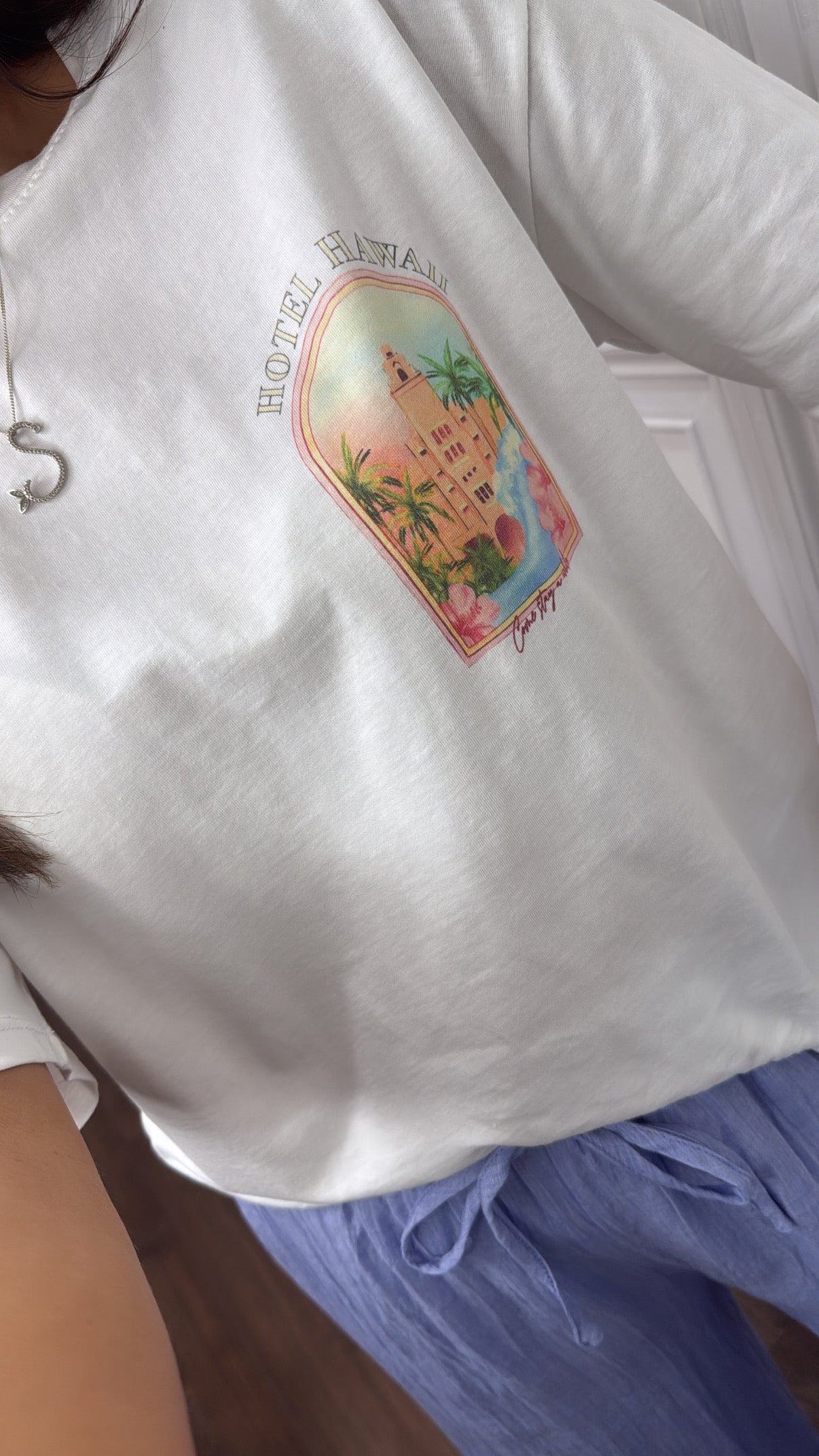 HOTEL HAWAII white tshirt