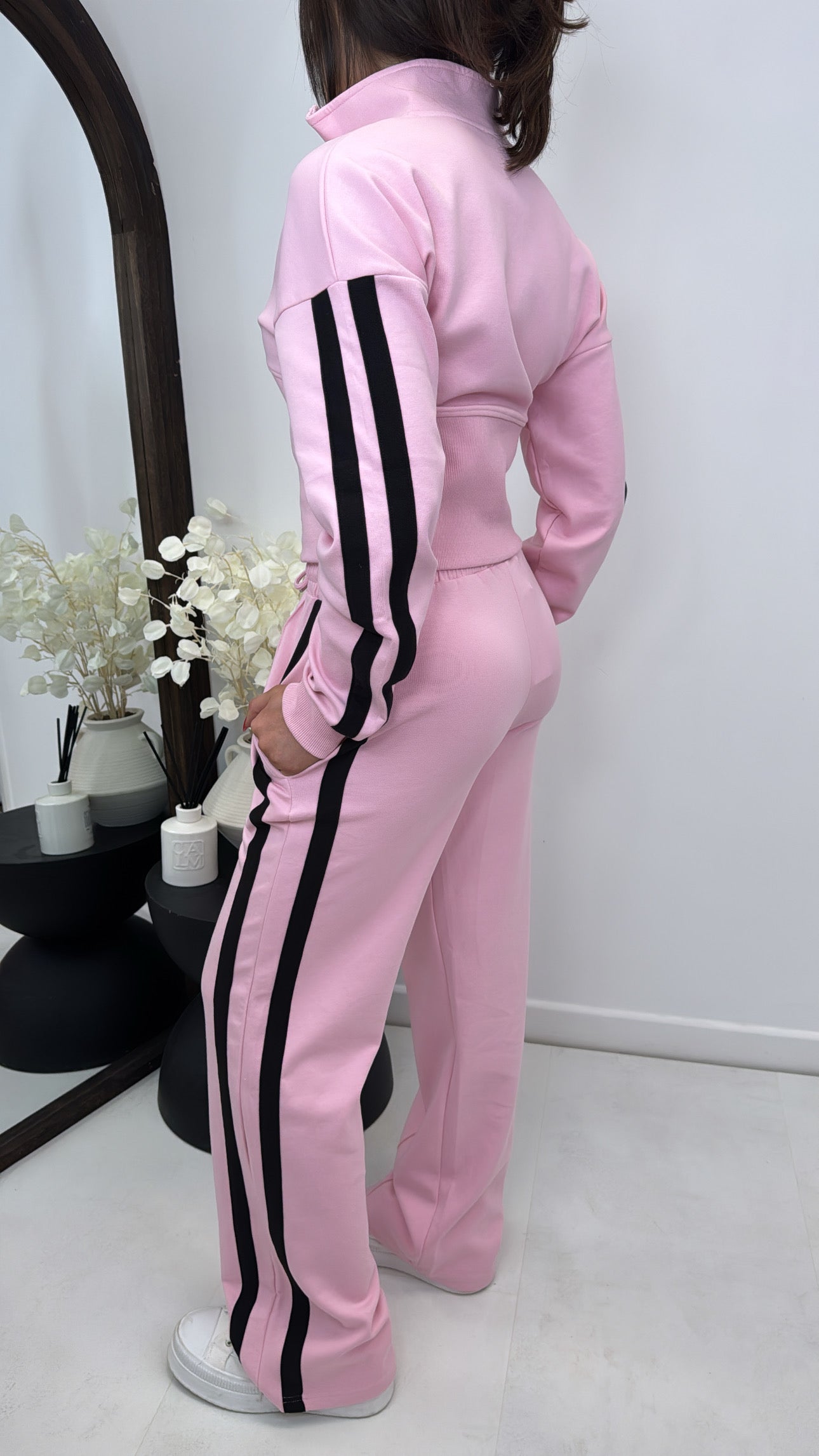VANESSA pink jacket and joggers lounge set