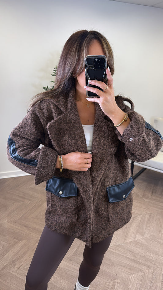 BETSY brown super soft jacket