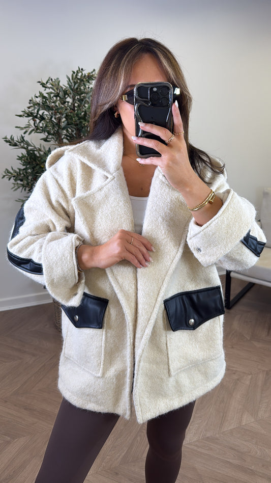 BETSY beige super soft jacket