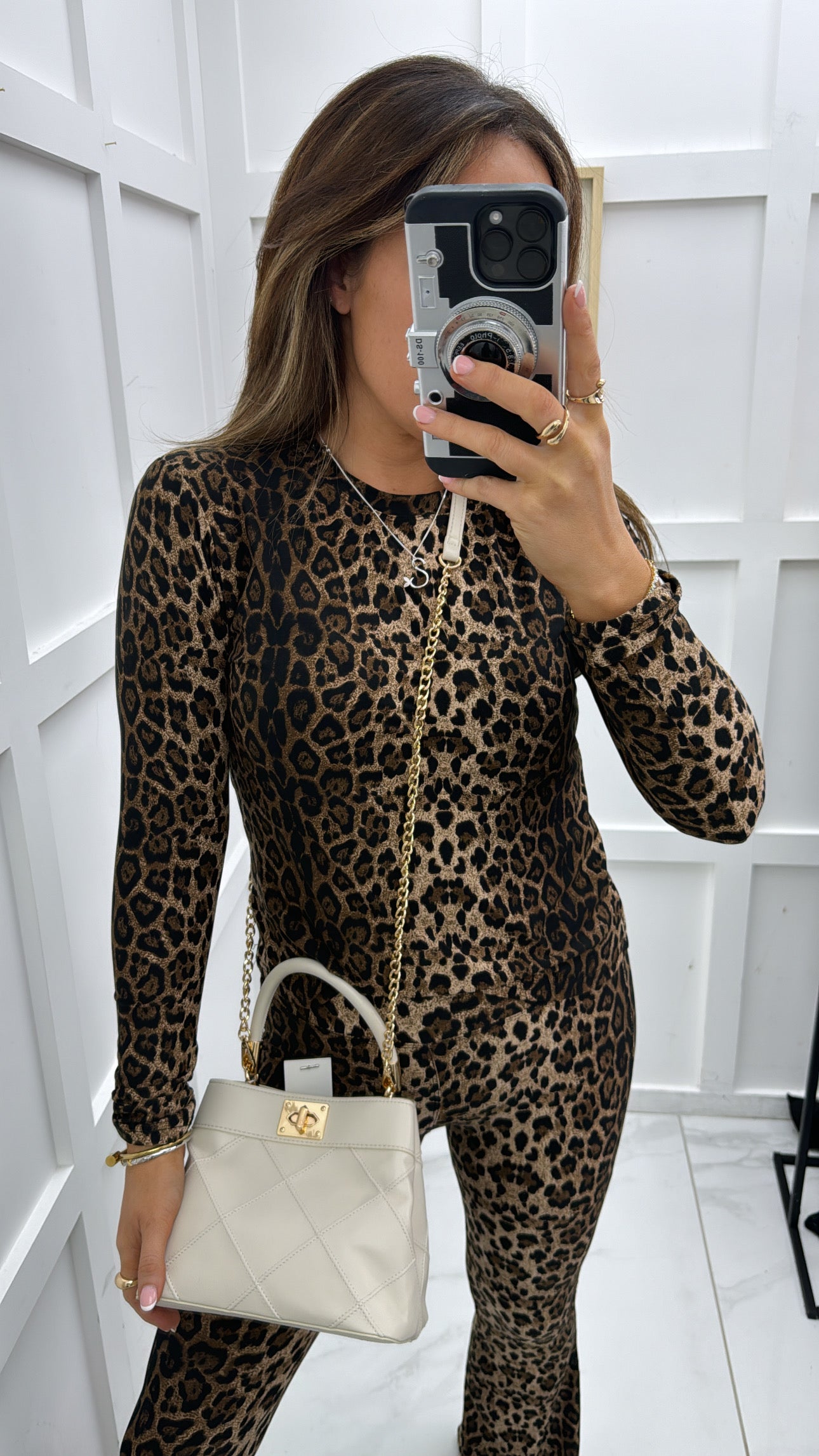 KHLOE leopard long sleeved top