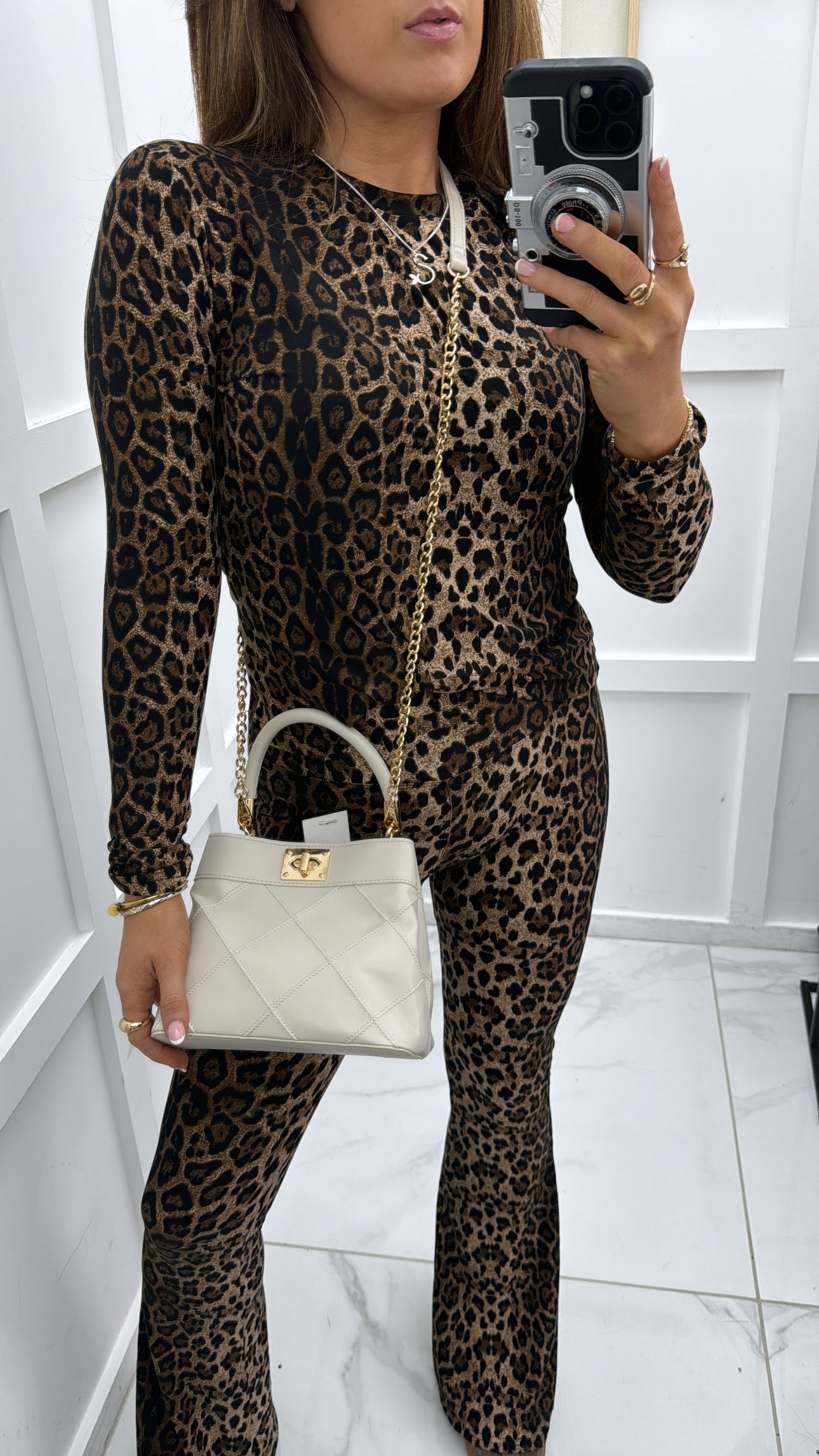 KHLOE leopard long sleeved top