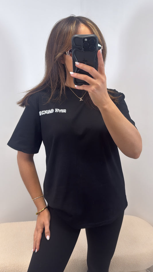 RIVE black super soft logo t-shirt