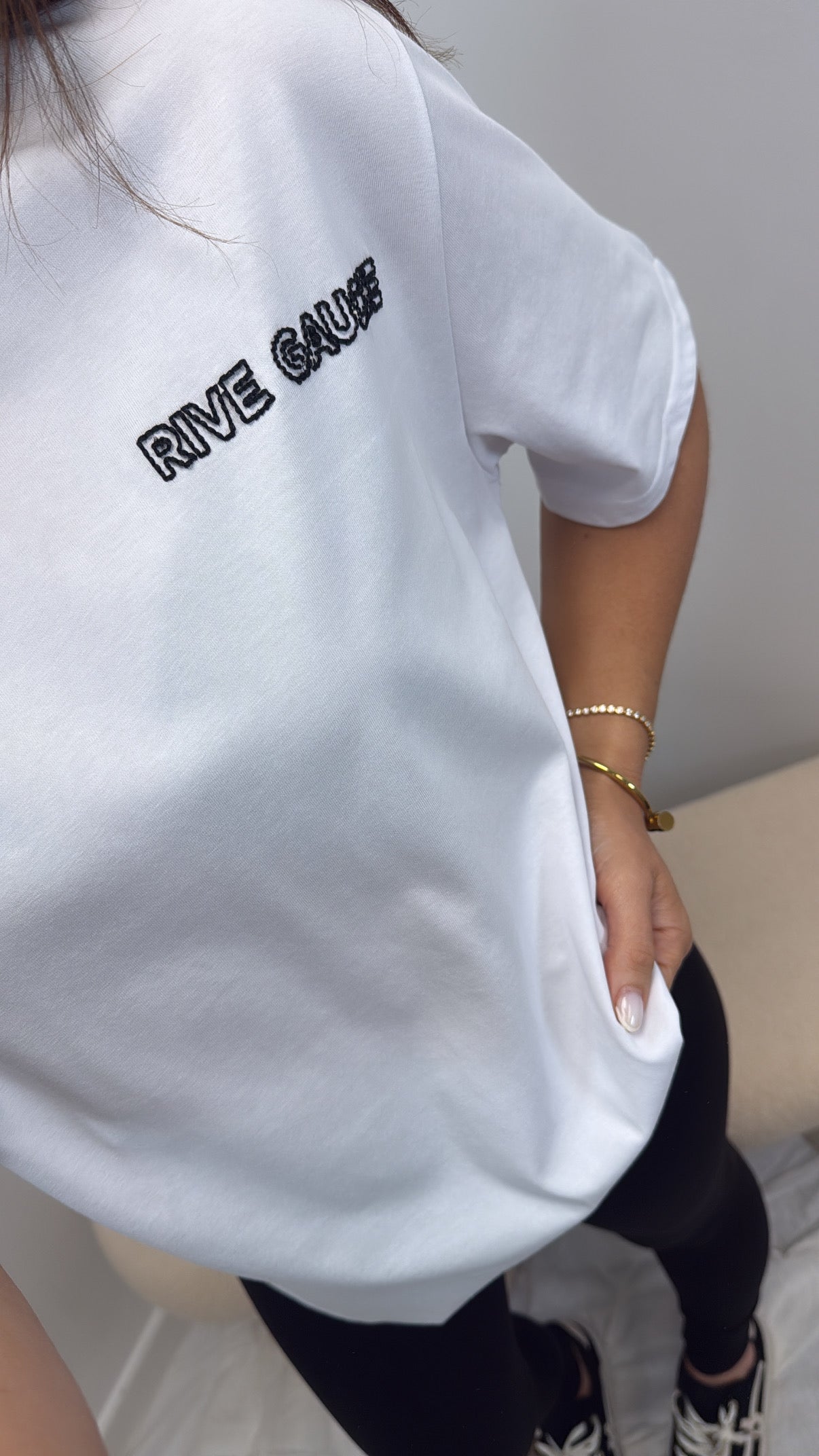 RIVE white super soft logo t-shirt
