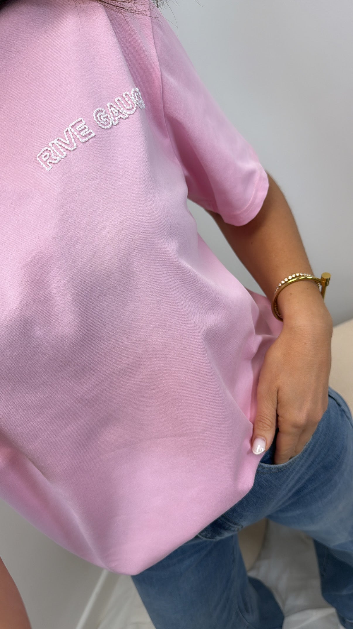 RIVE pink super soft logo t-shirt