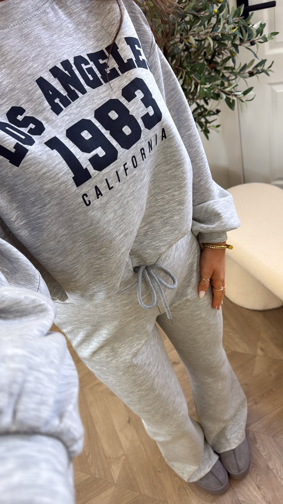 1983 CALIFORNIA grey flare lounge set