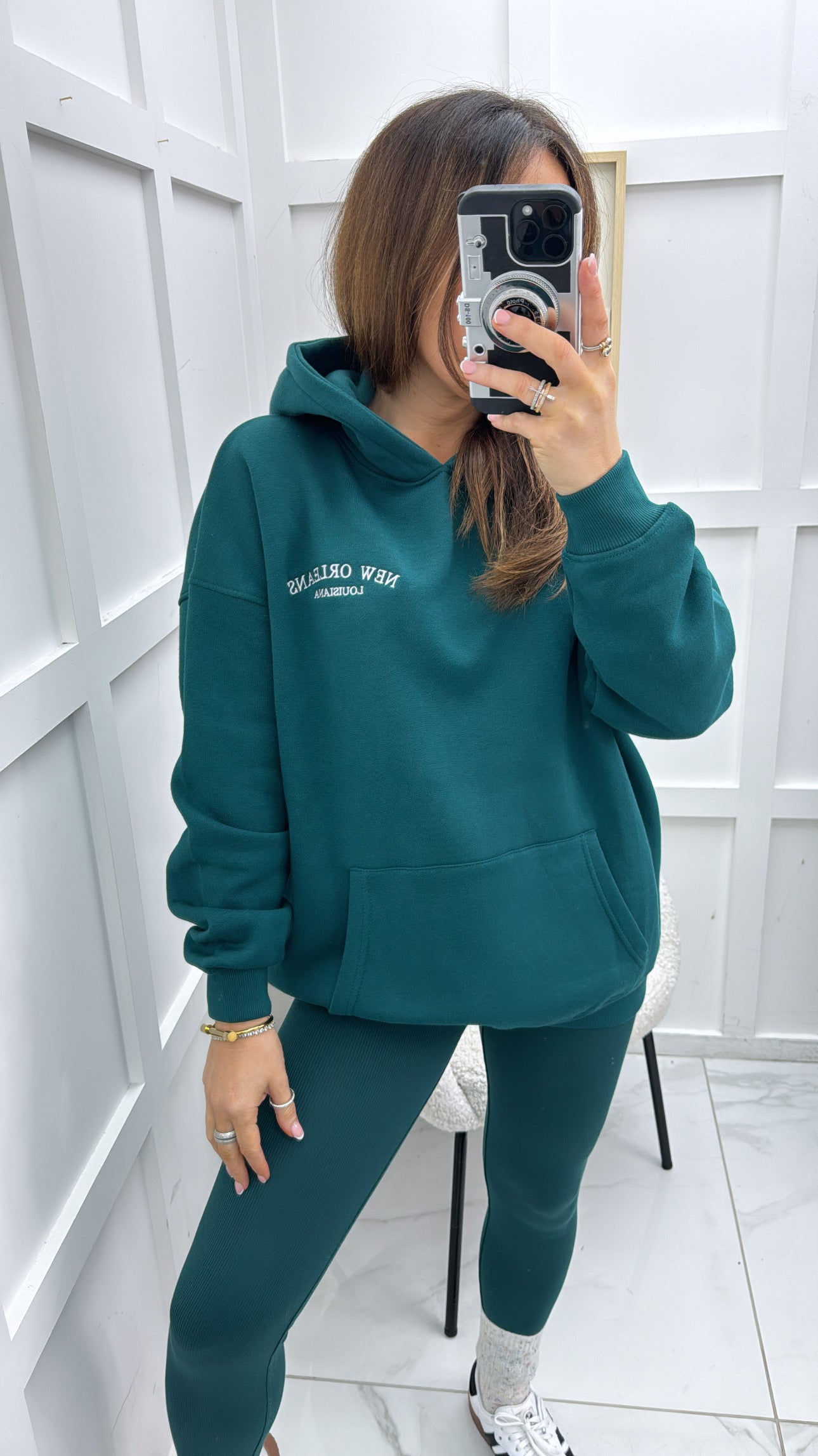 NEW ORLEANS forest green hoody