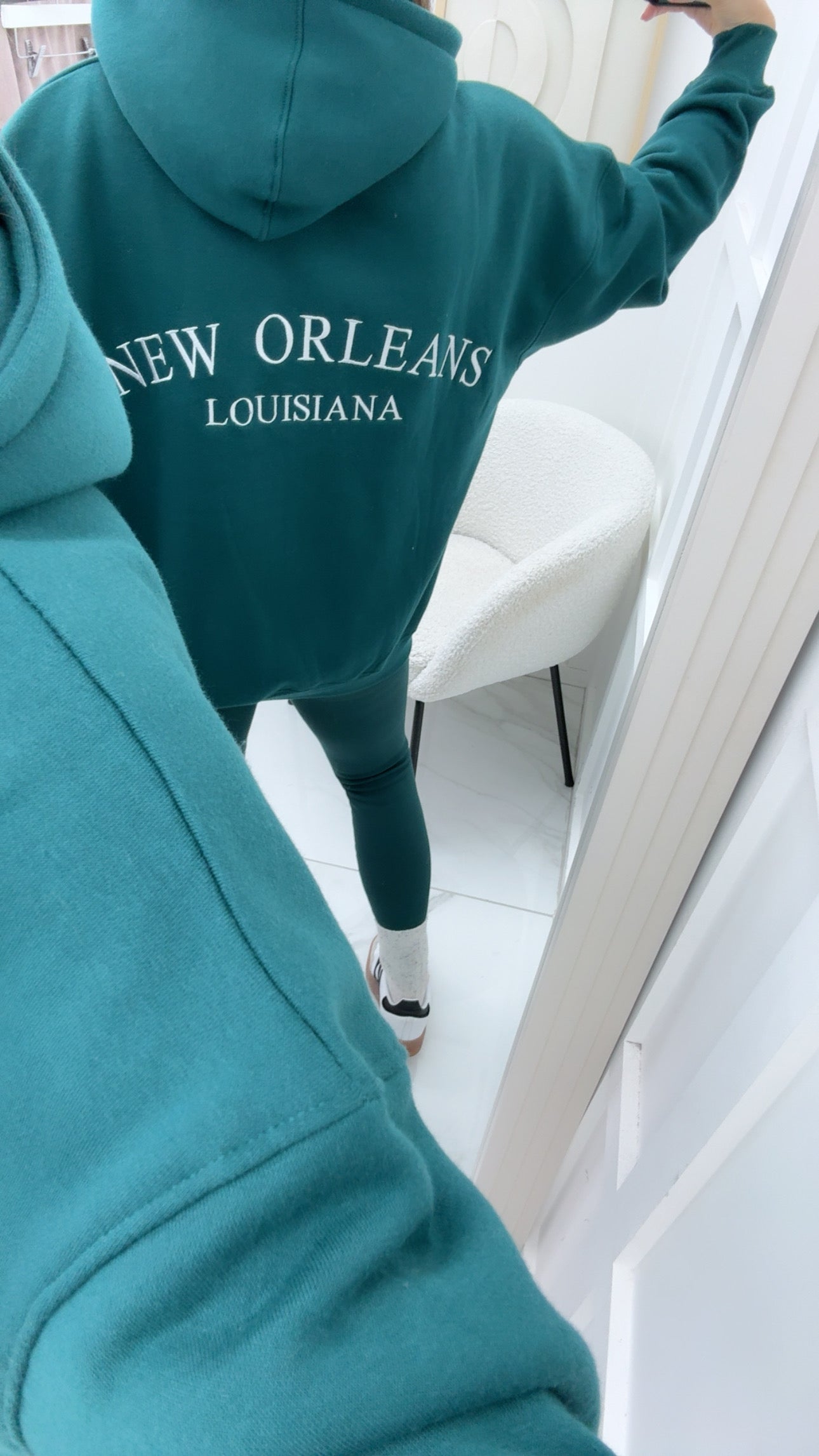 NEW ORLEANS forest green hoody