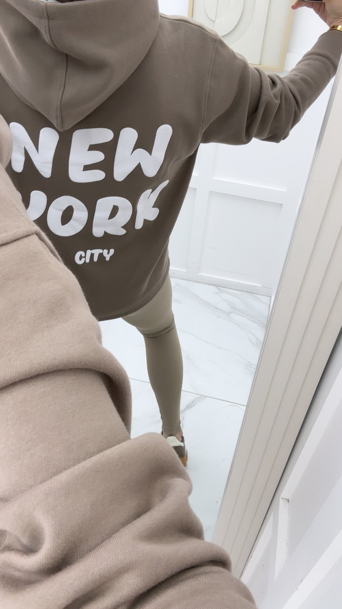 NEW YORK CITY mushroom bubble slogan hoody