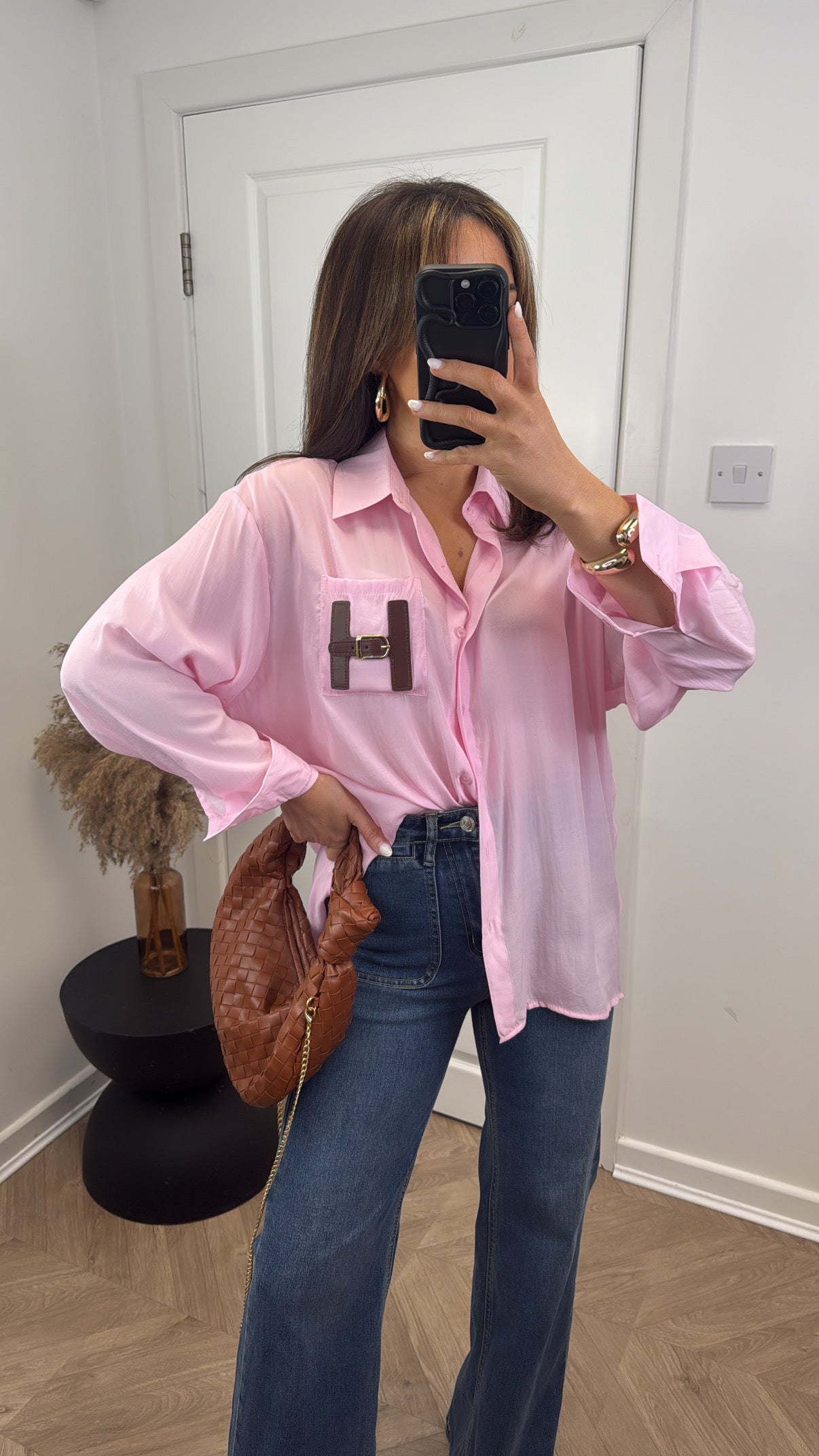 LILAH pink lightweight shirt