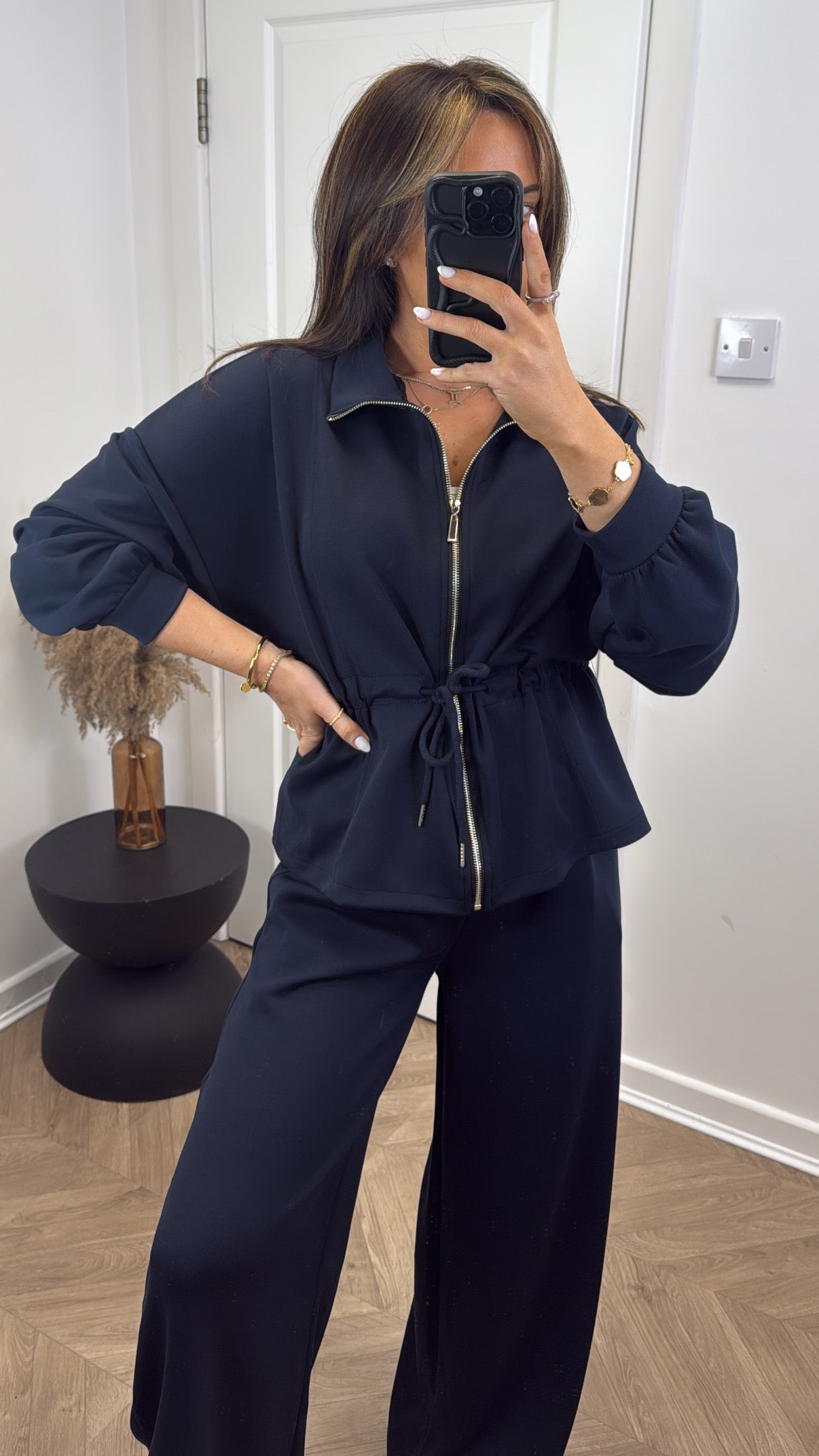 SABRINA navy jacket and joggers tracksuit