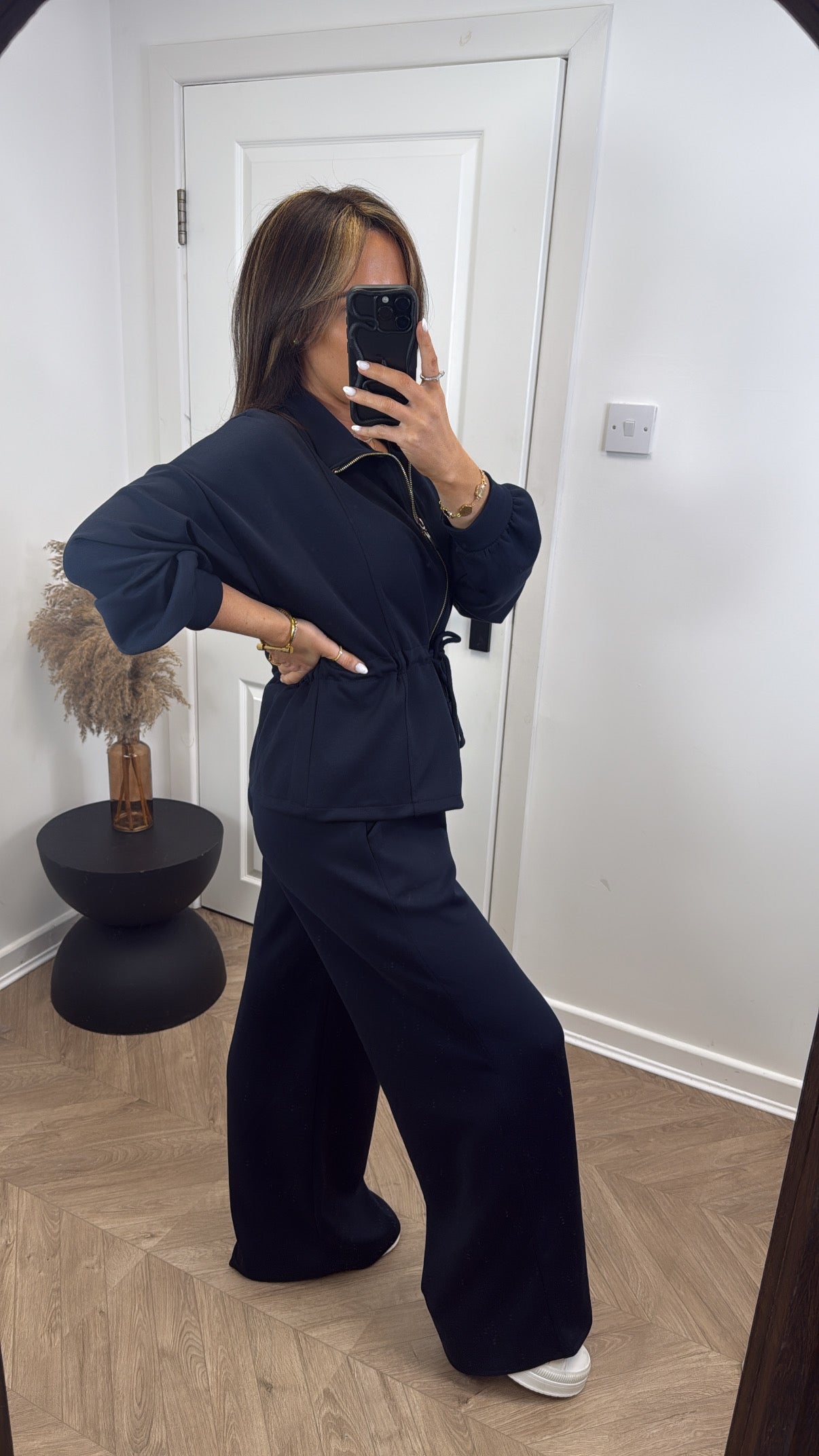 SABRINA navy jacket and joggers tracksuit
