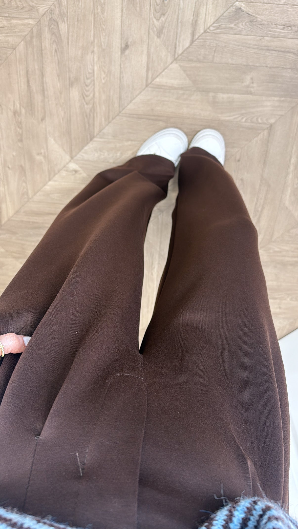 MELISSA brown super soft wide leg trousers