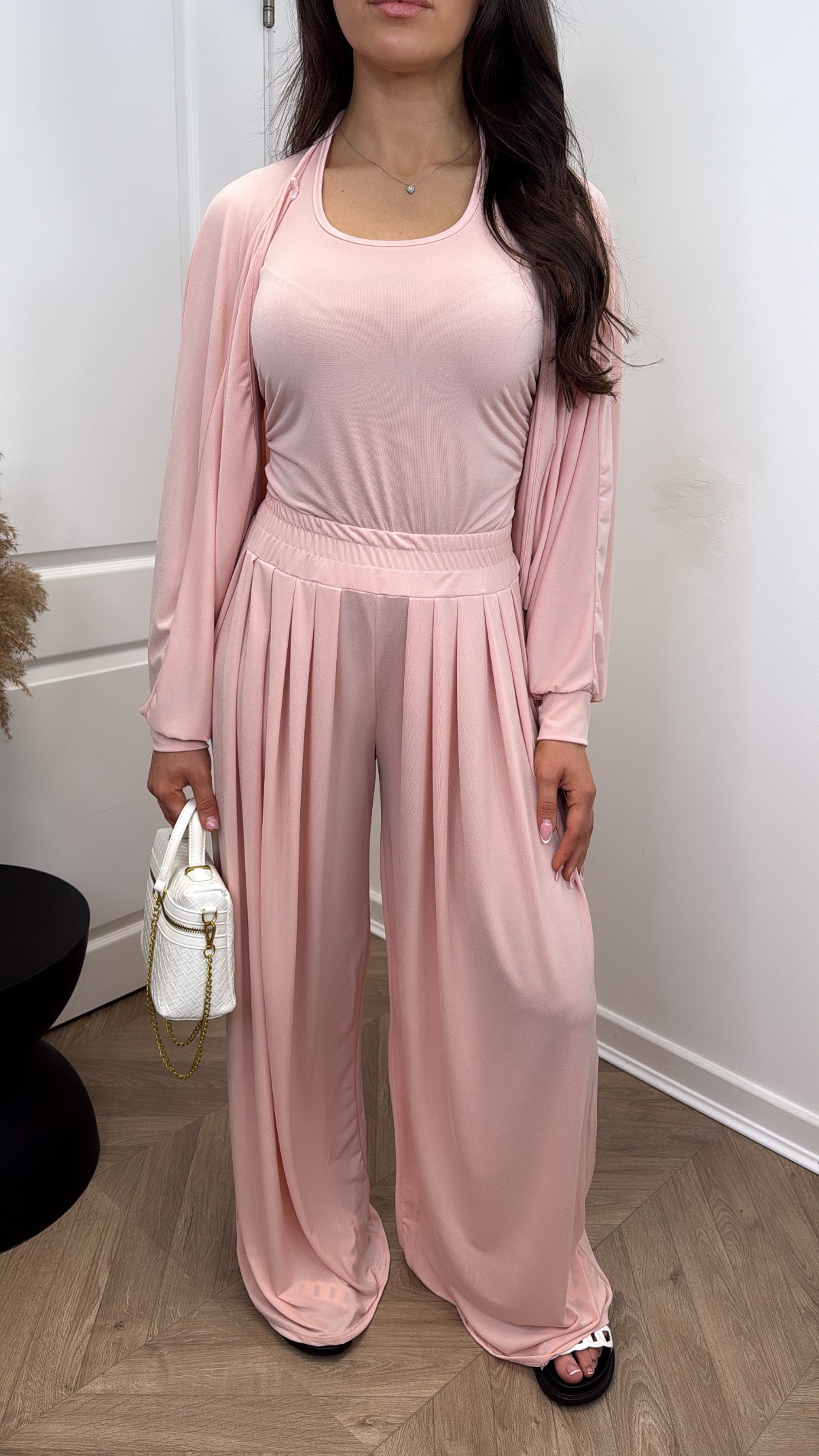 ANGELINE pink three piece co-ord