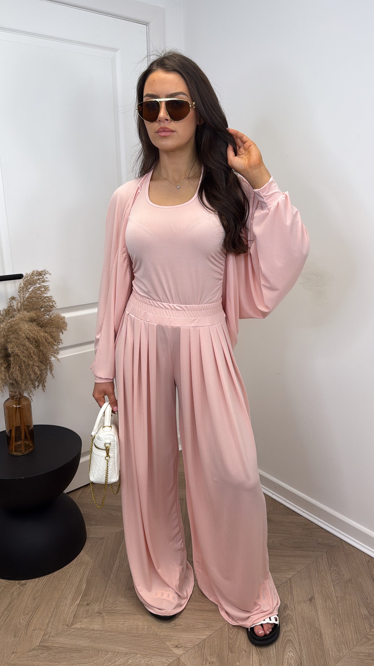 ANGELINE pink three piece co-ord