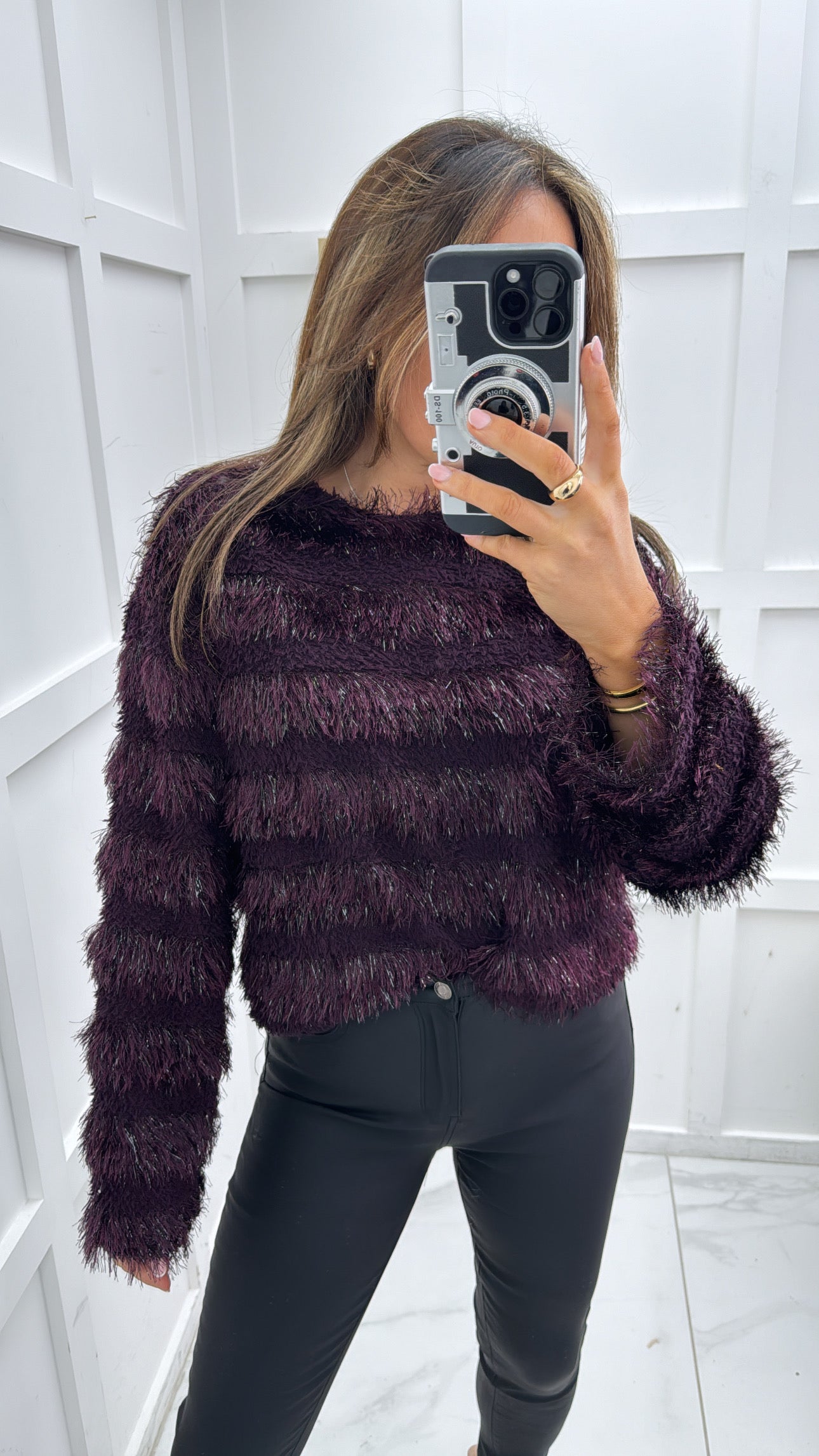 LOTTIE purple hair knit jumper