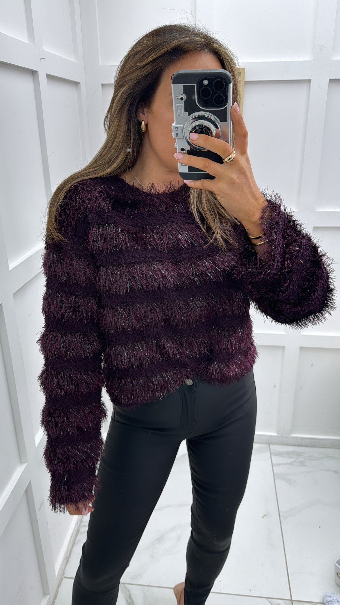 LOTTIE purple hair knit jumper