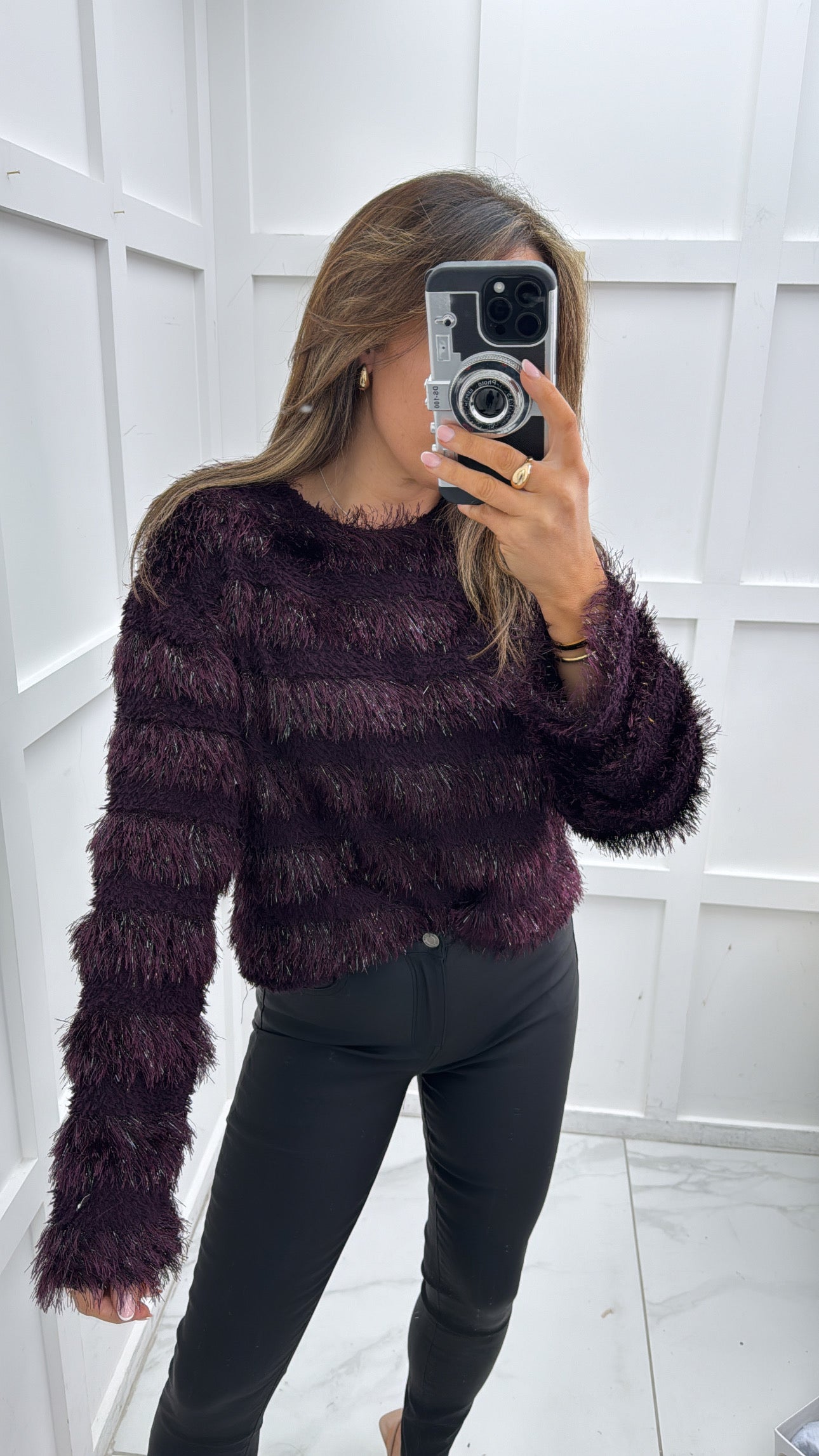 LOTTIE purple hair knit jumper