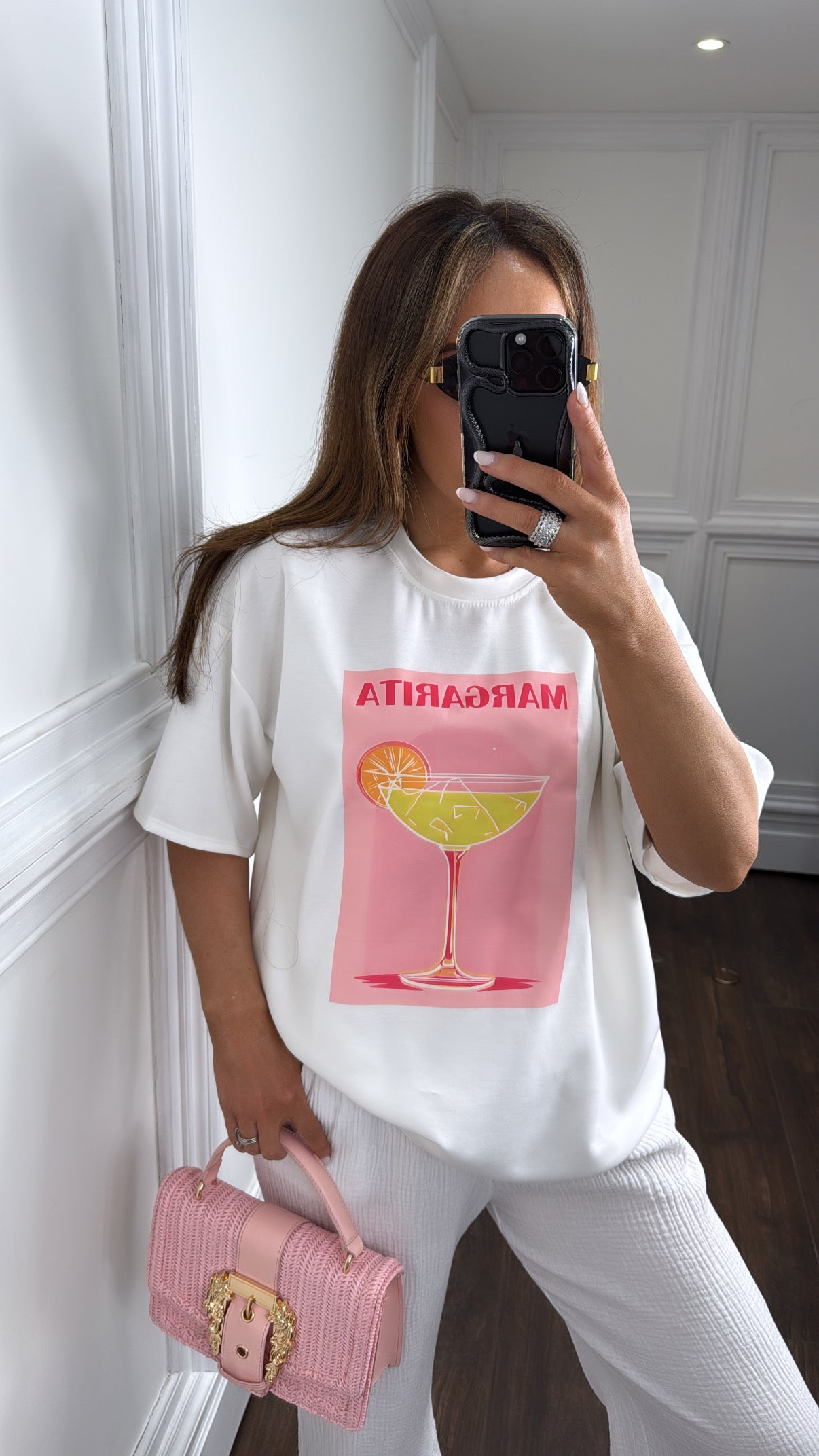 MARGARITA white super soft logo t-shirt