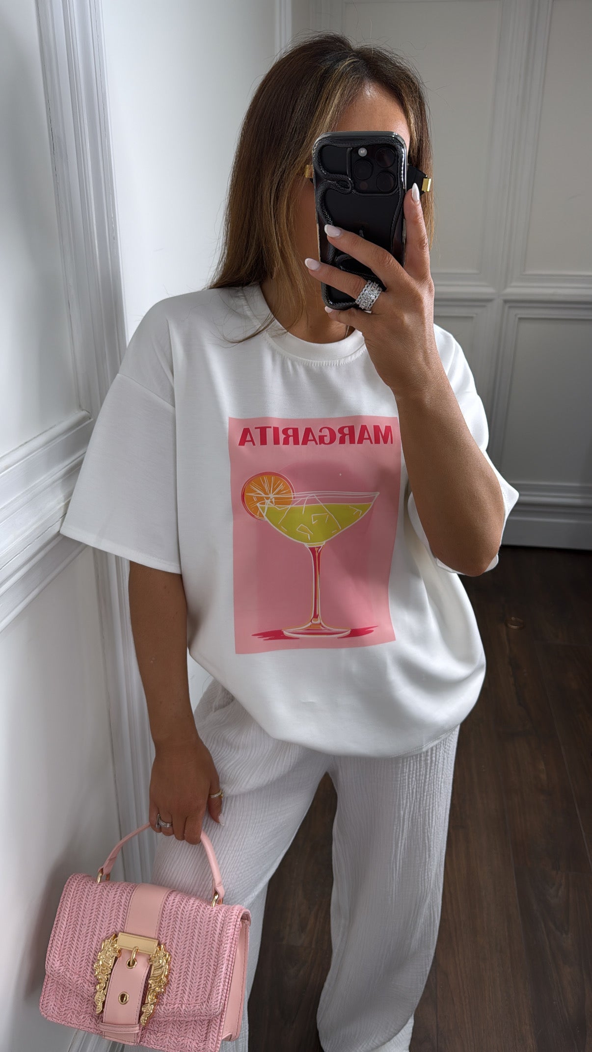 MARGARITA white super soft logo t-shirt