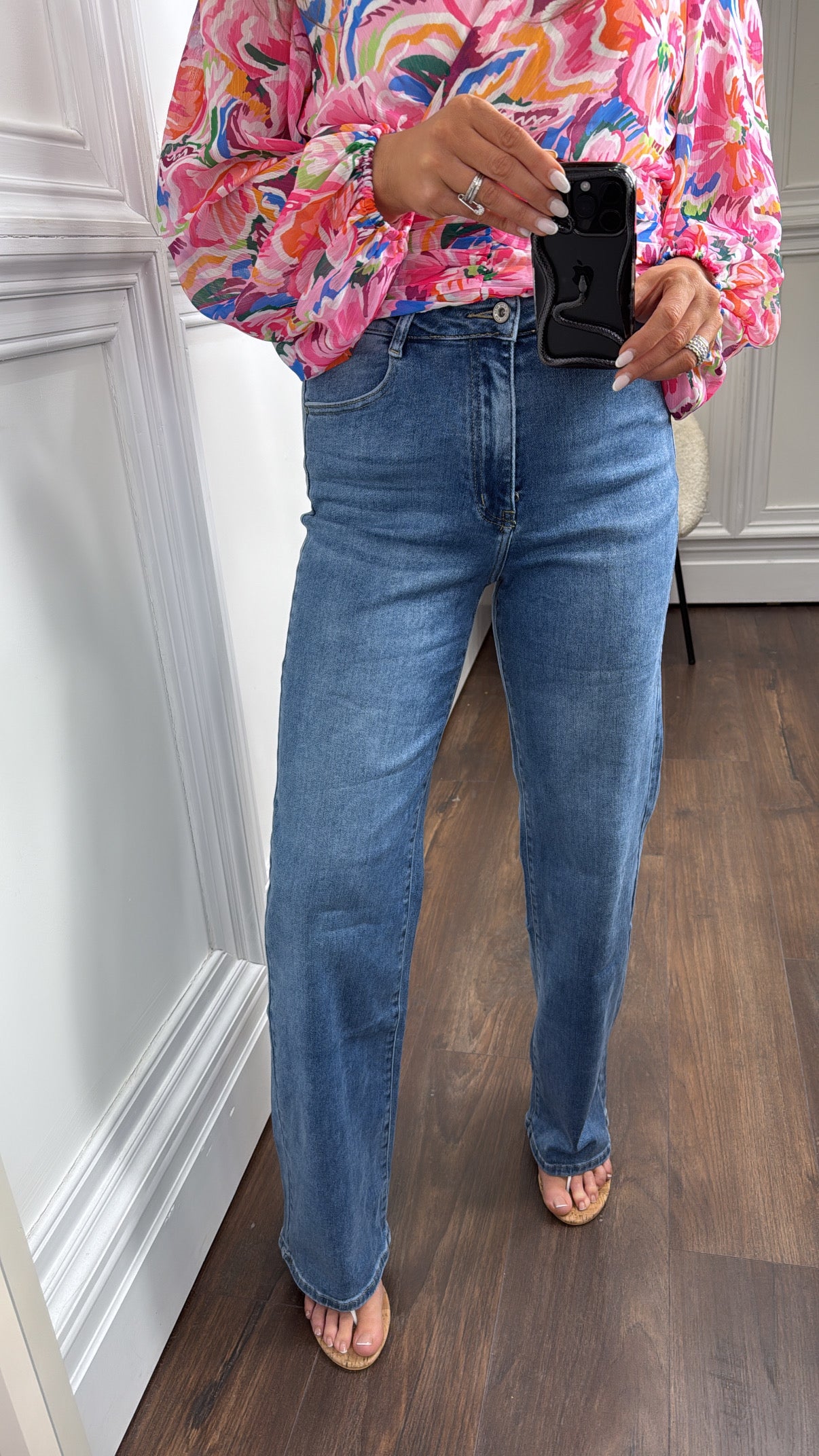POLLYANNA blue wide leg jeans