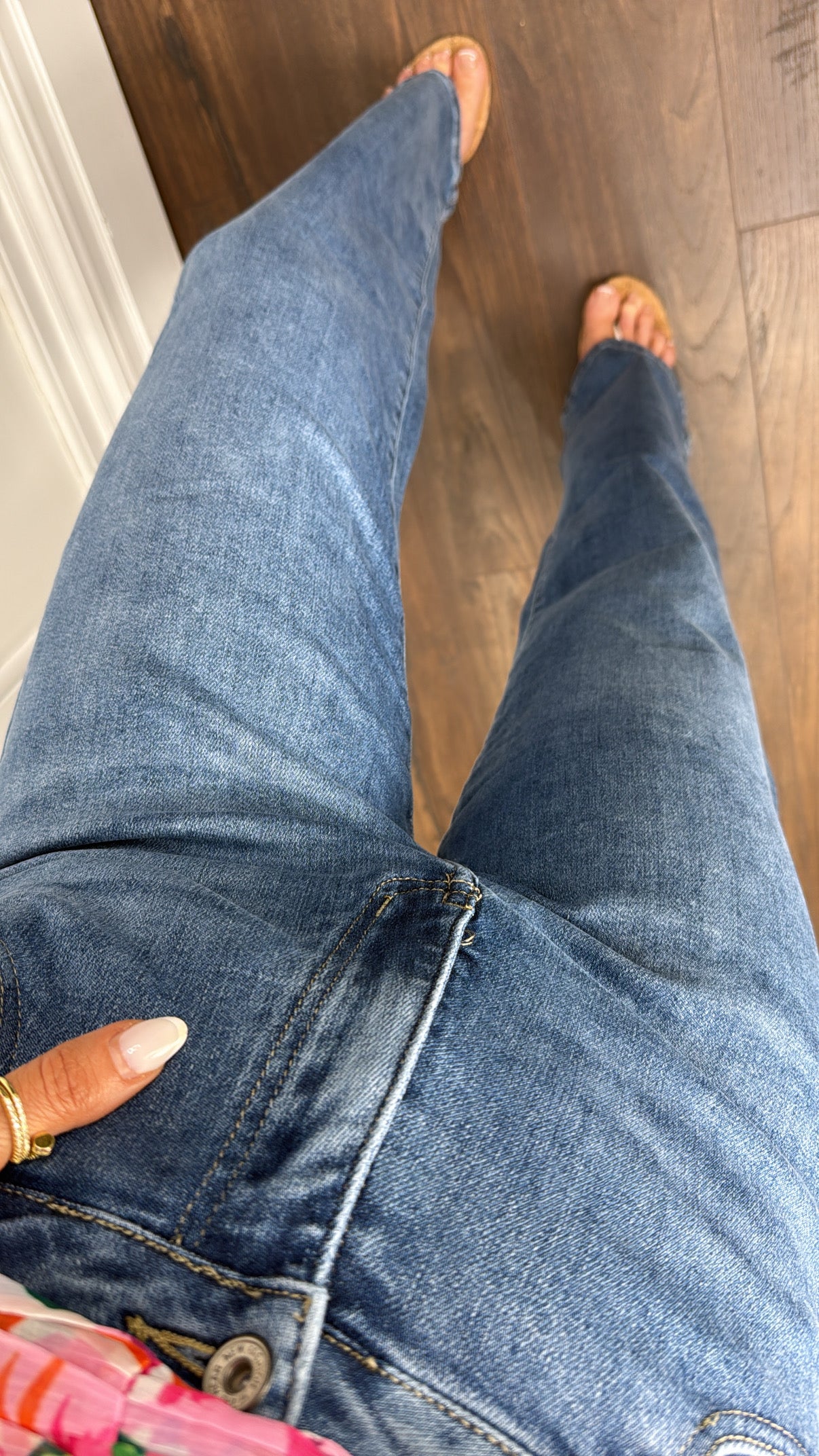 POLLYANNA blue wide leg jeans