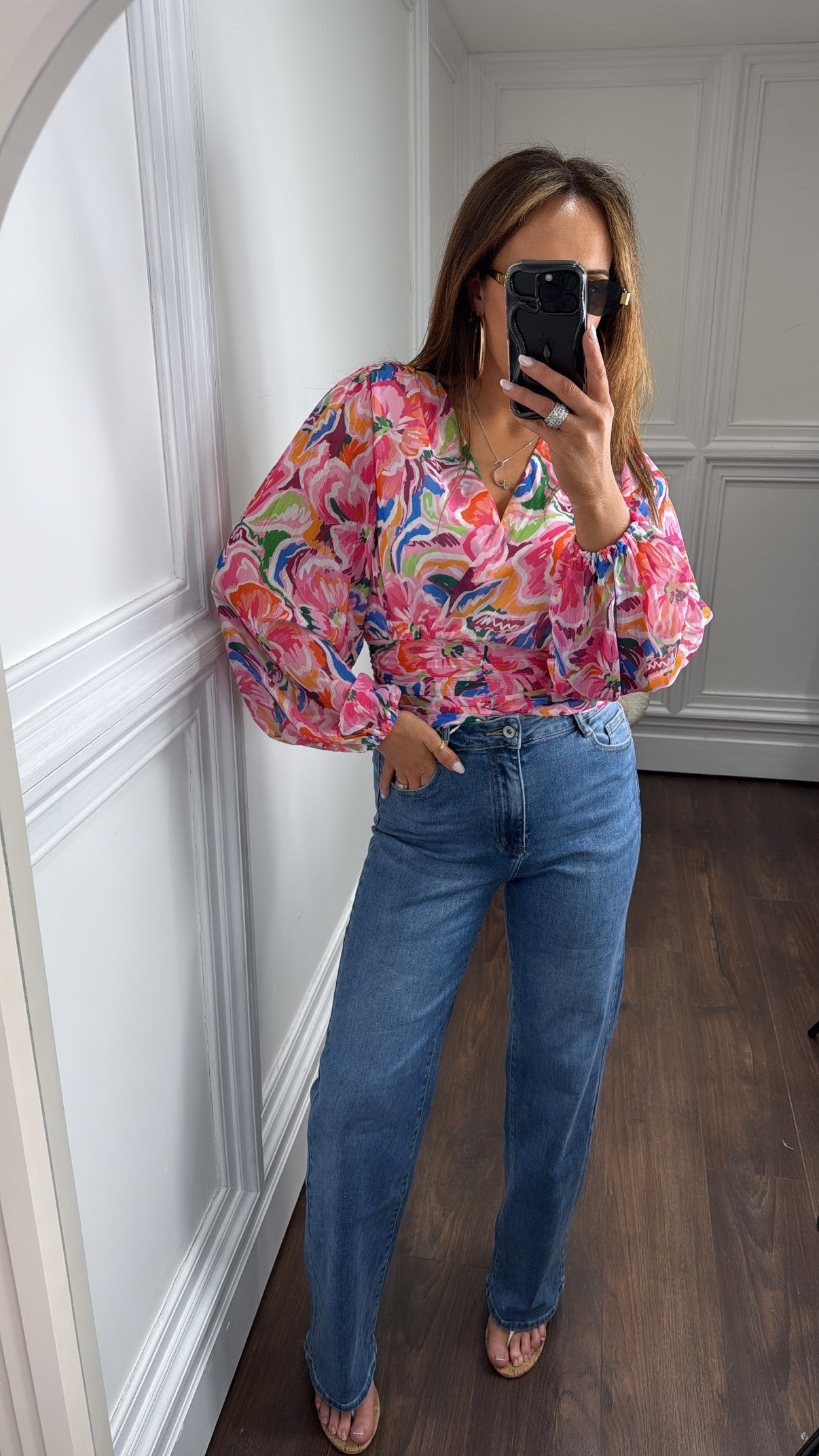 POLLYANNA blue wide leg jeans