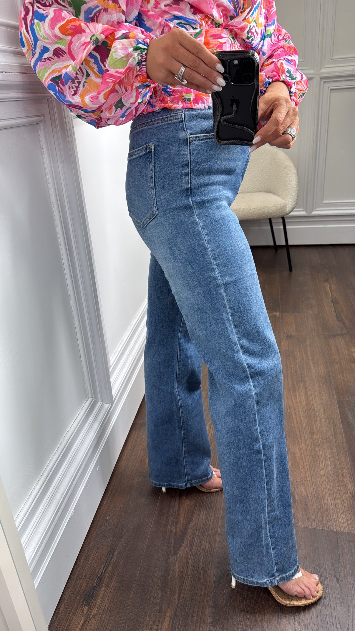 POLLYANNA blue wide leg jeans