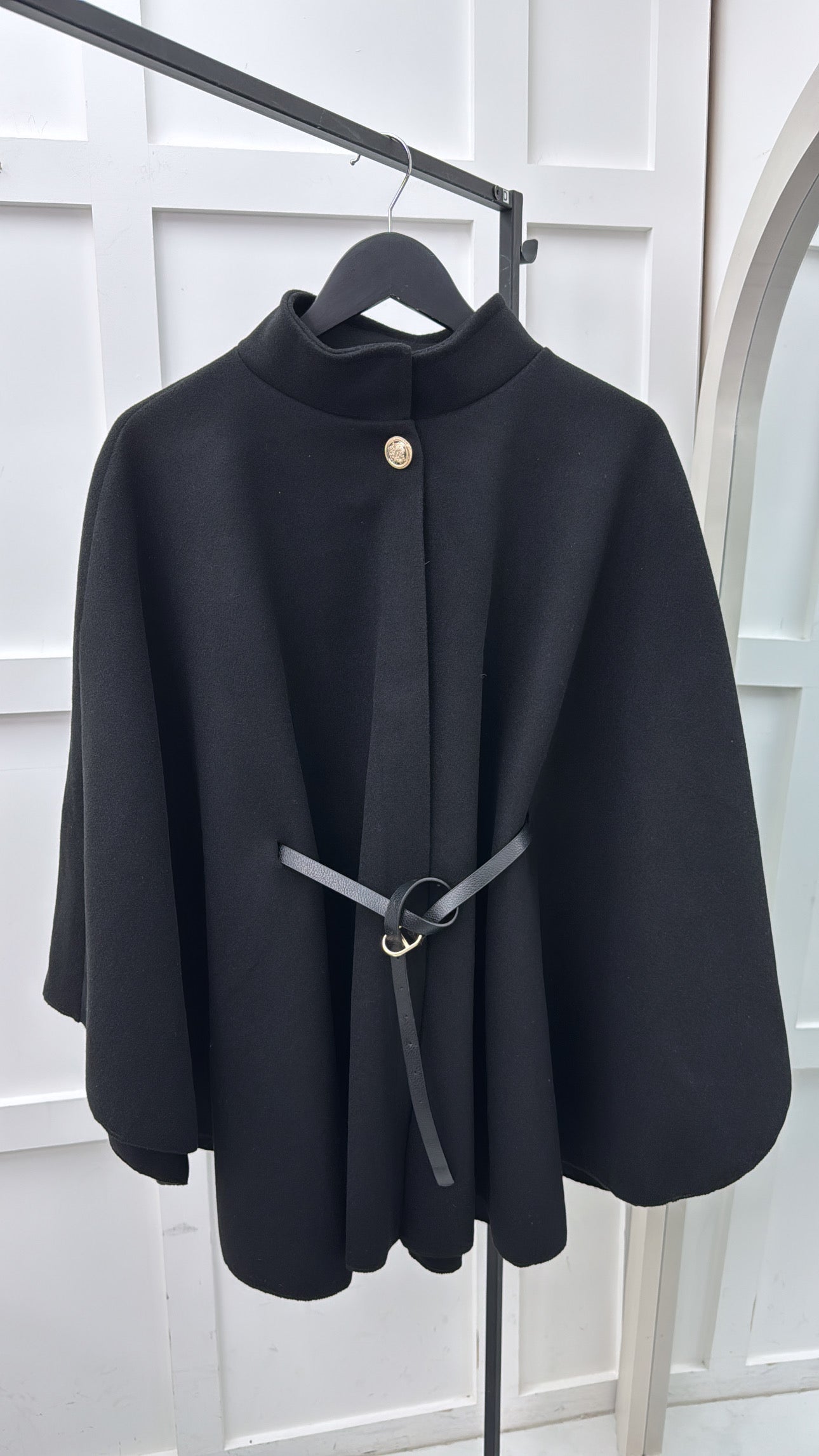 AUBERY black belted cape