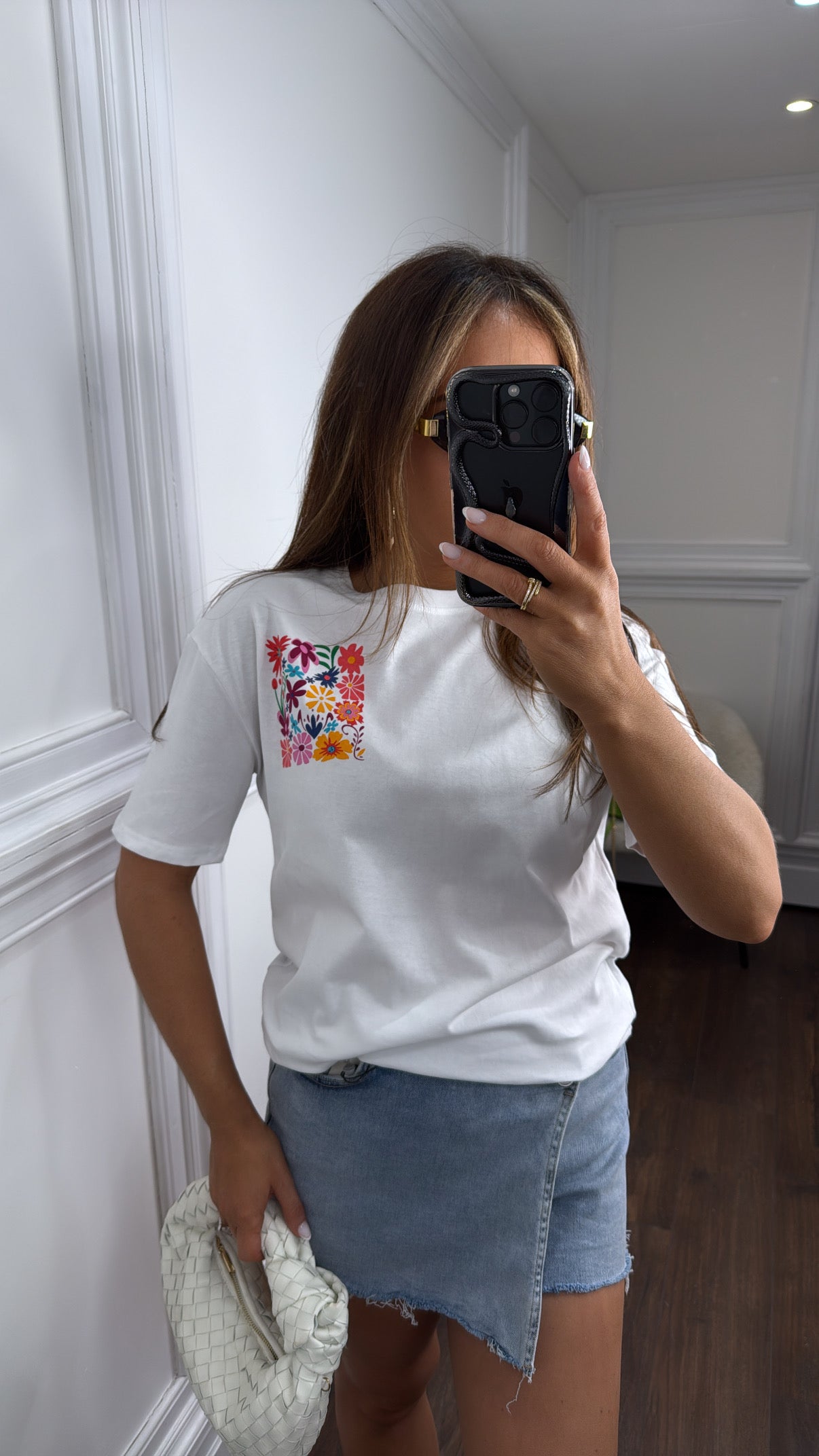 FLOWERS white logo t-shirt