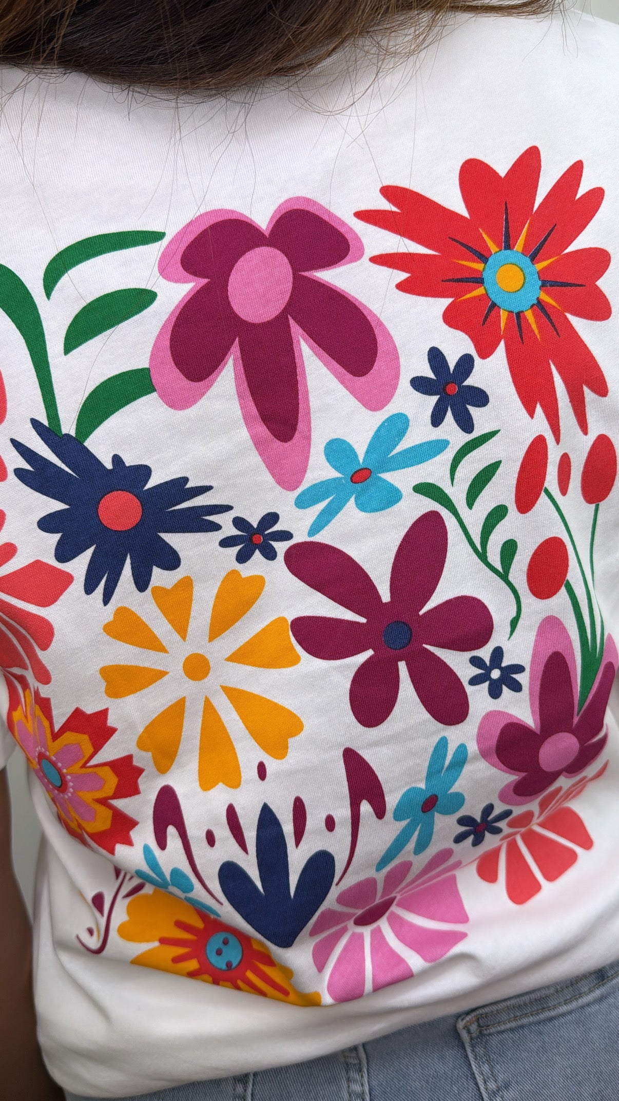 FLOWERS white logo t-shirt