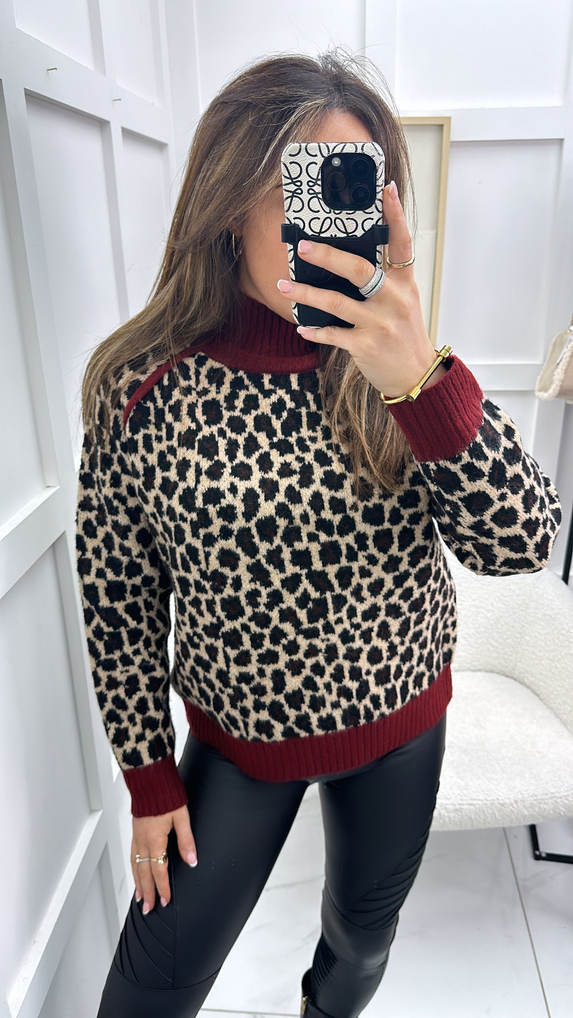 CASSY leopard knit jumper