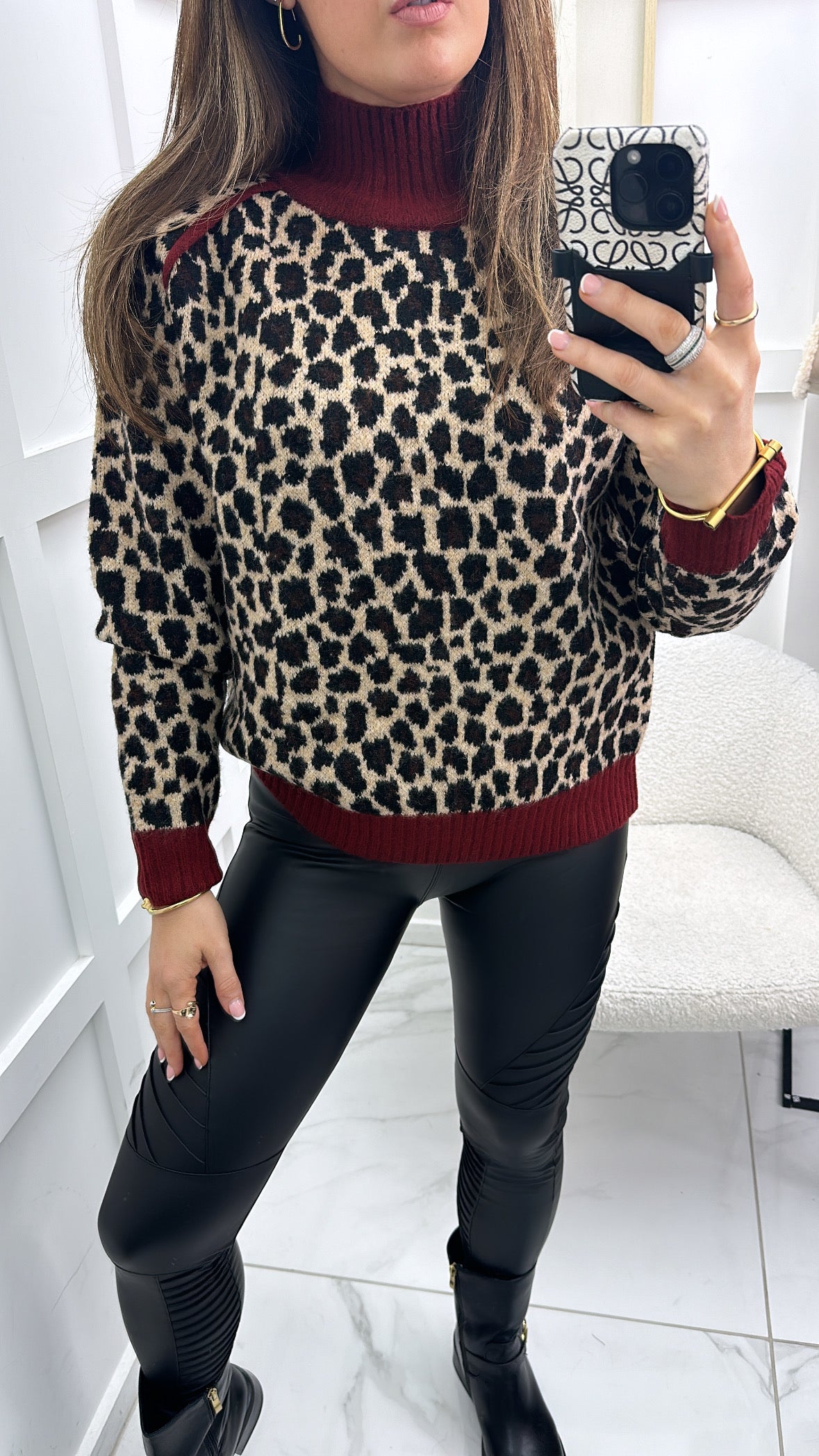 CASSY leopard knit jumper