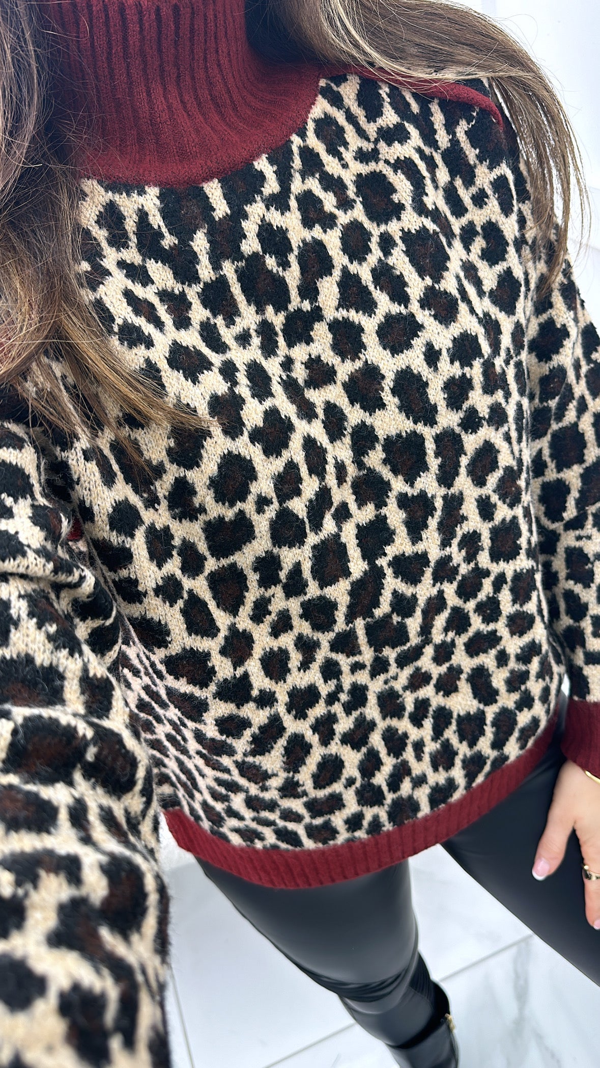 CASSY leopard knit jumper