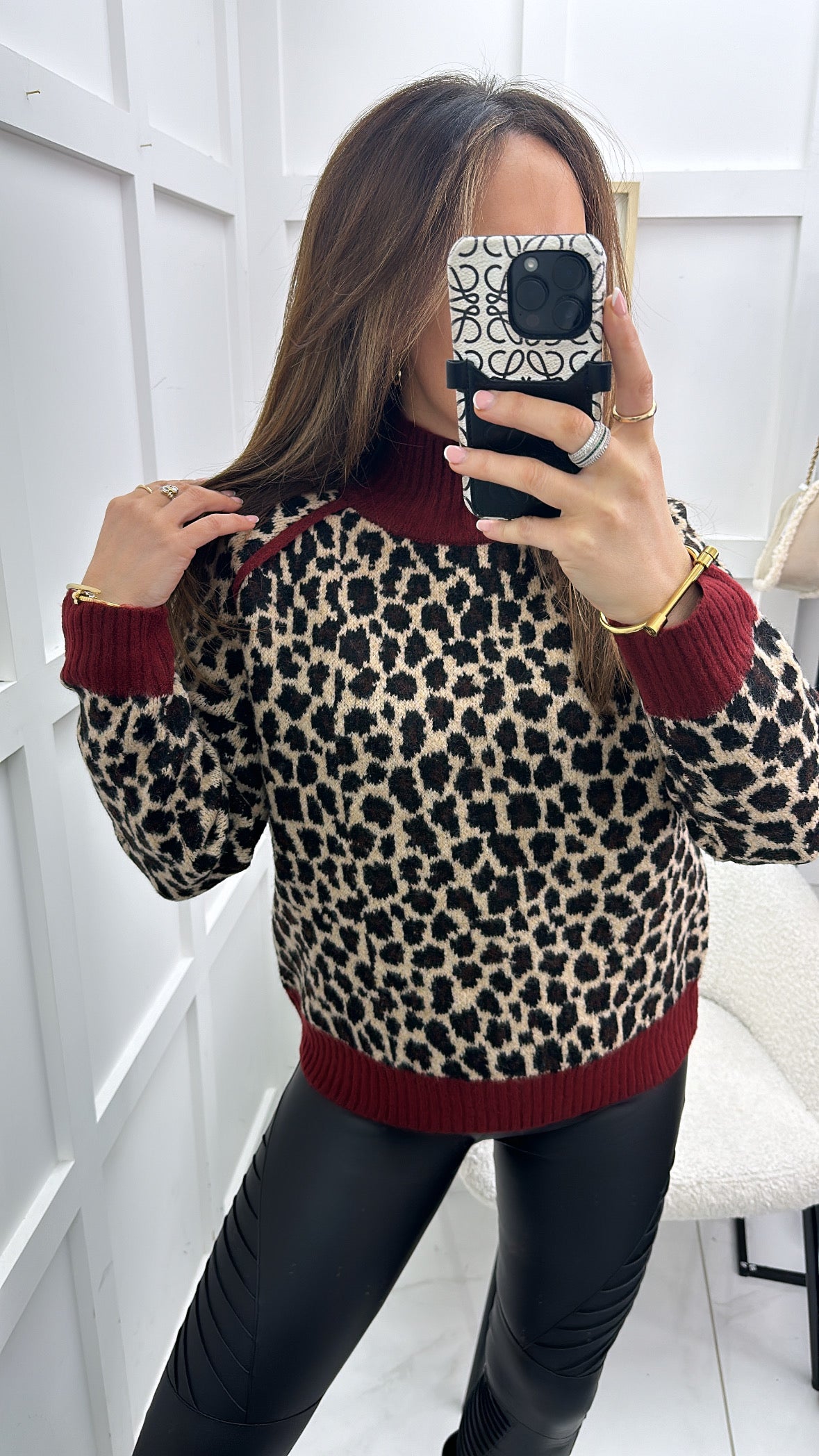 CASSY leopard knit jumper