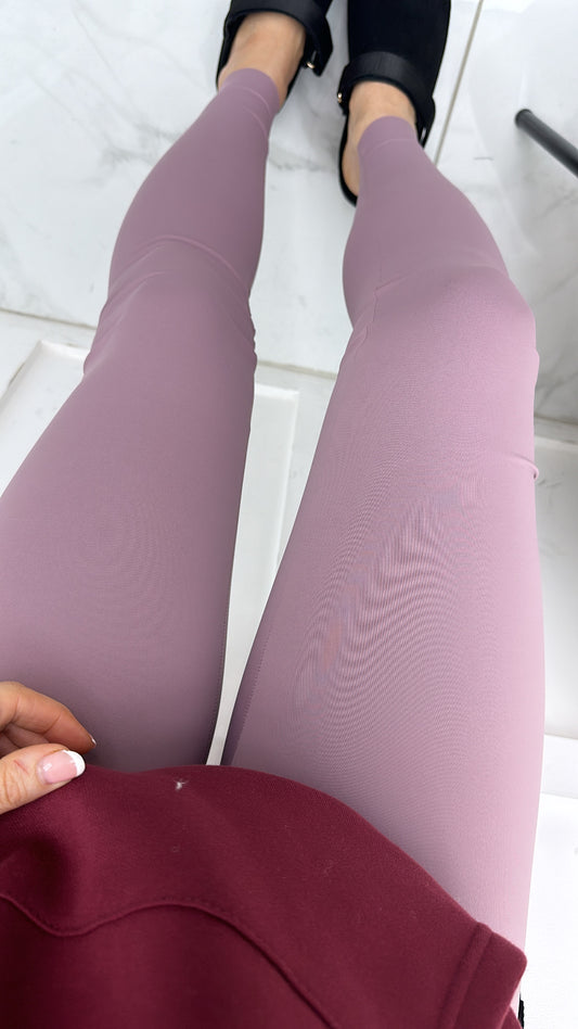 LIBBY mauve high waist buttery soft leggings