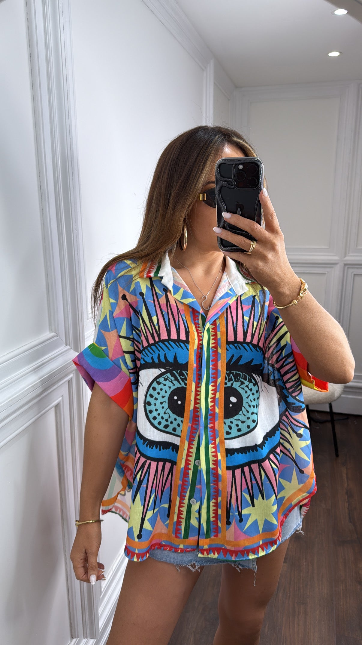 EYE multi printed shirt