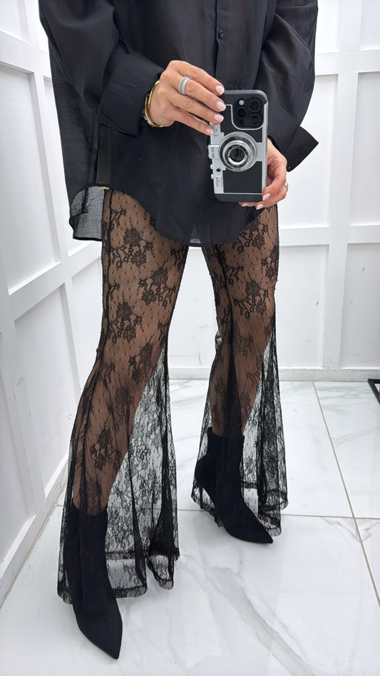 CIARA black lace flares